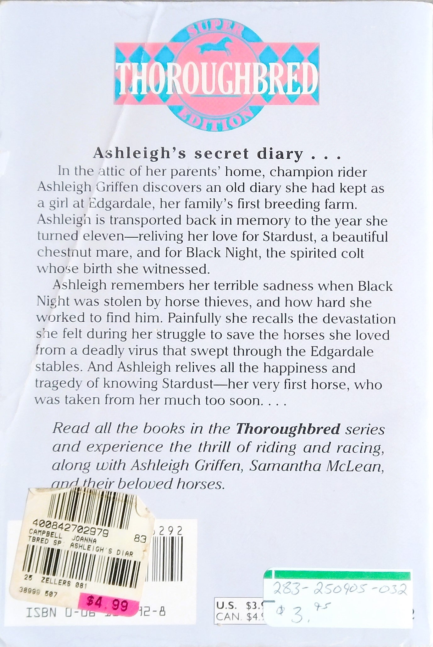 Thoroughbred: Ashleigh's Diary