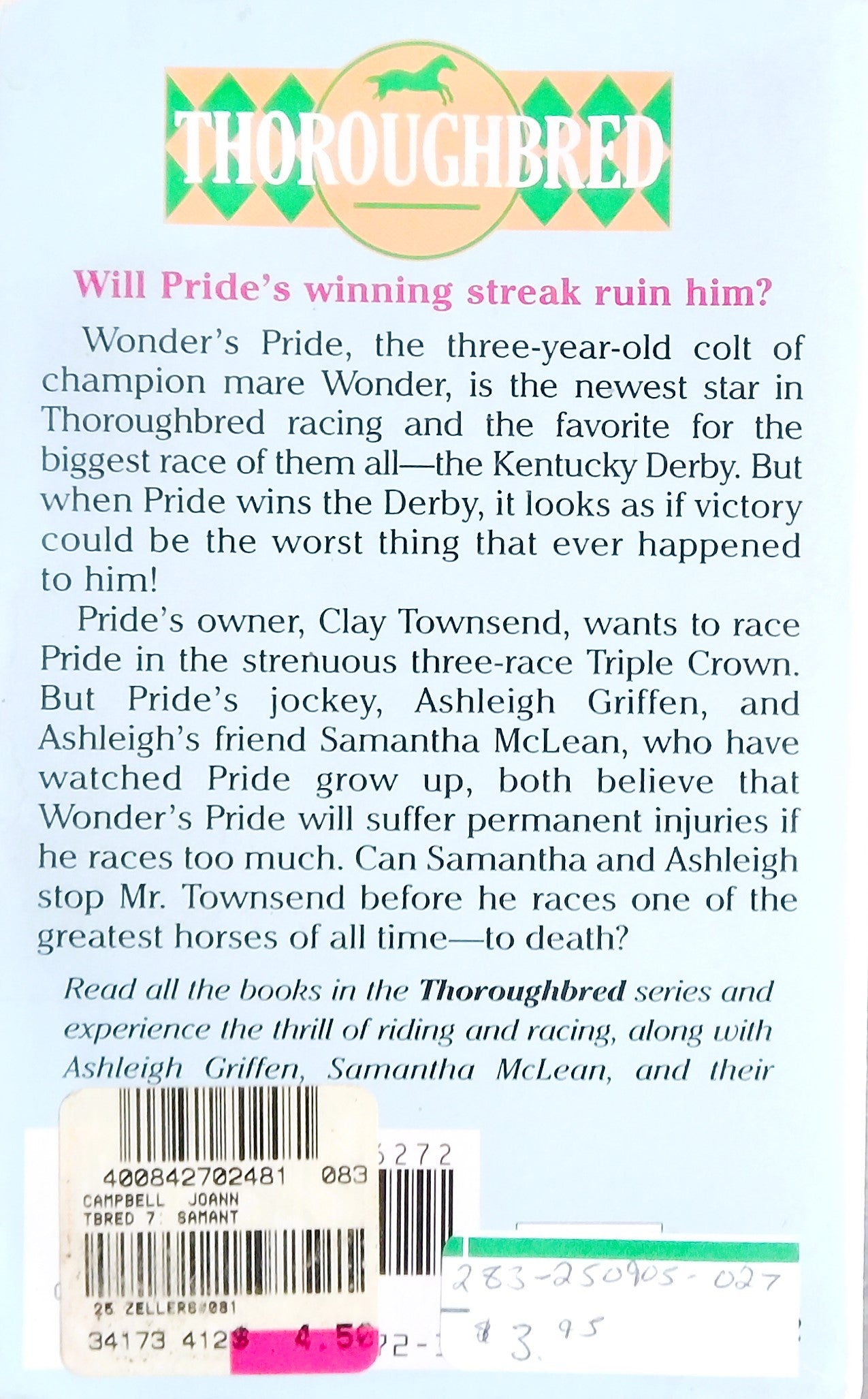 Thoroughbred: Samantha's Pride