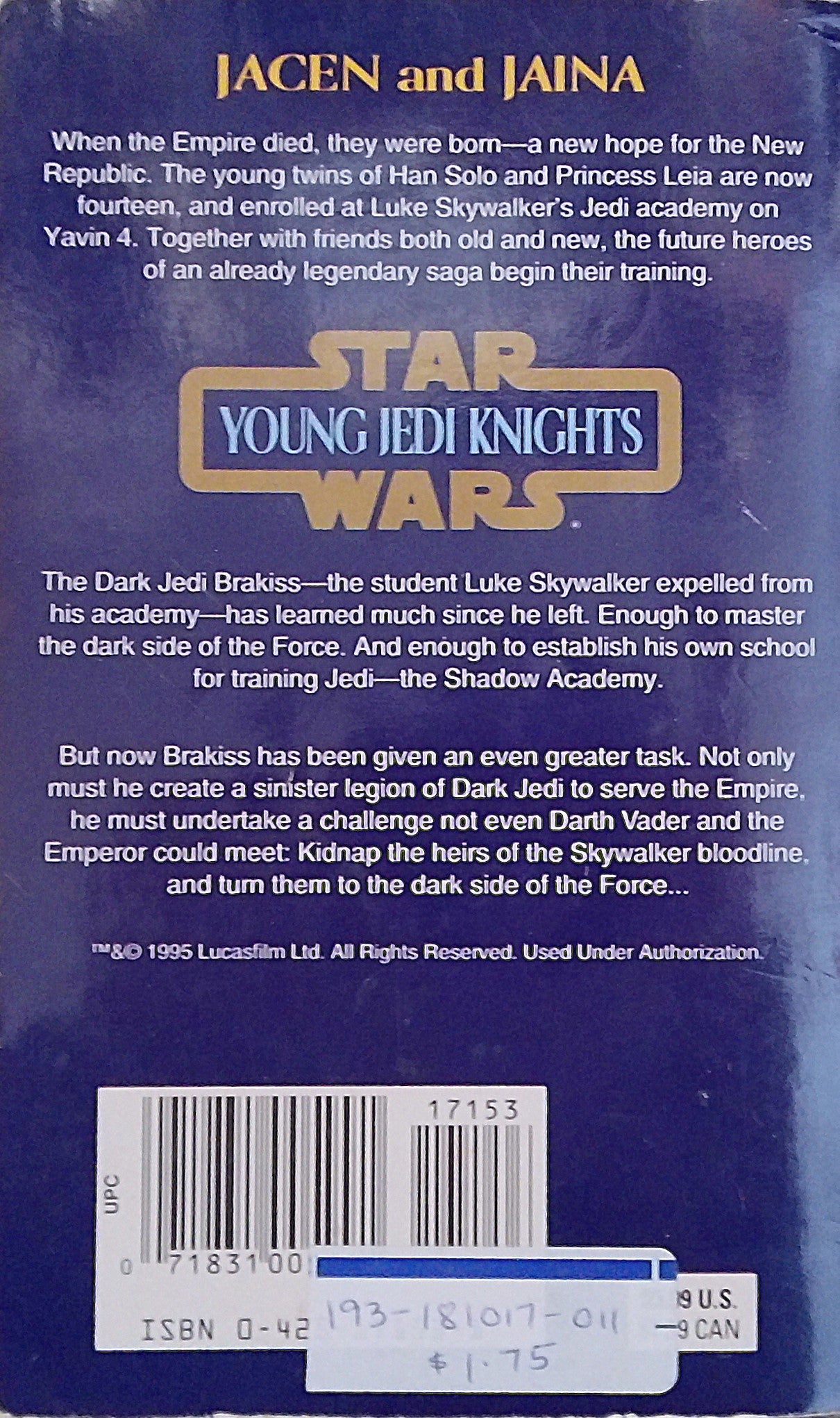 Star Wars: Young Jedi Knights - Shadow Academy