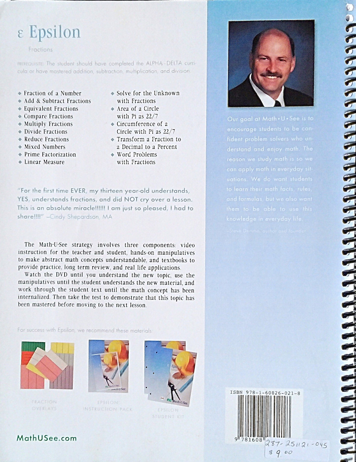 Math-U-See Epsilon Test Booklet