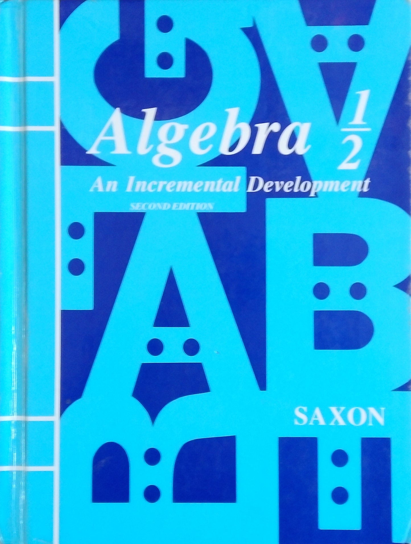 Saxon Algebra 1/2 Textbook