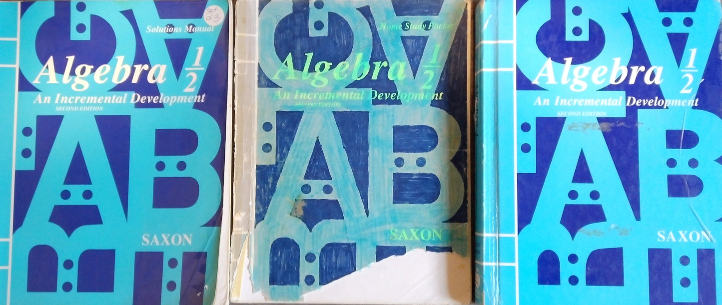 Saxon Algebra 1/2 Student Bundle