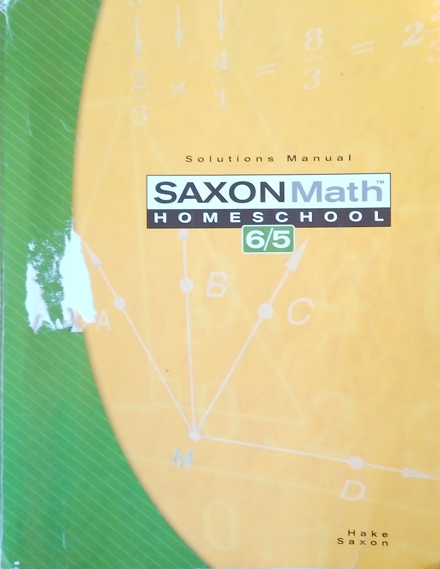 Saxon Math 65 Solutions Manual