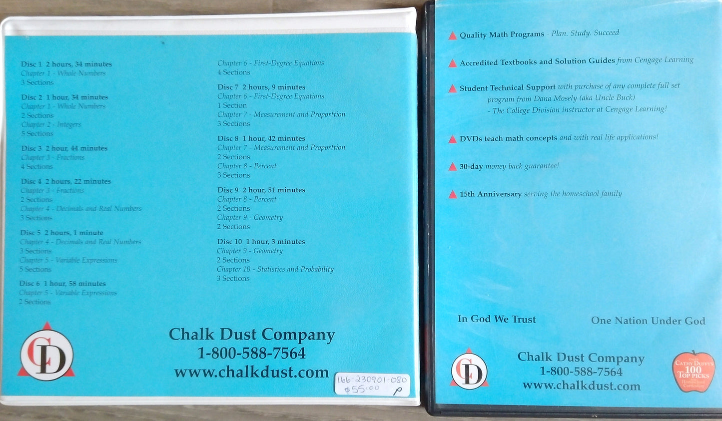 Chalk Dust Company Prealgebra Set