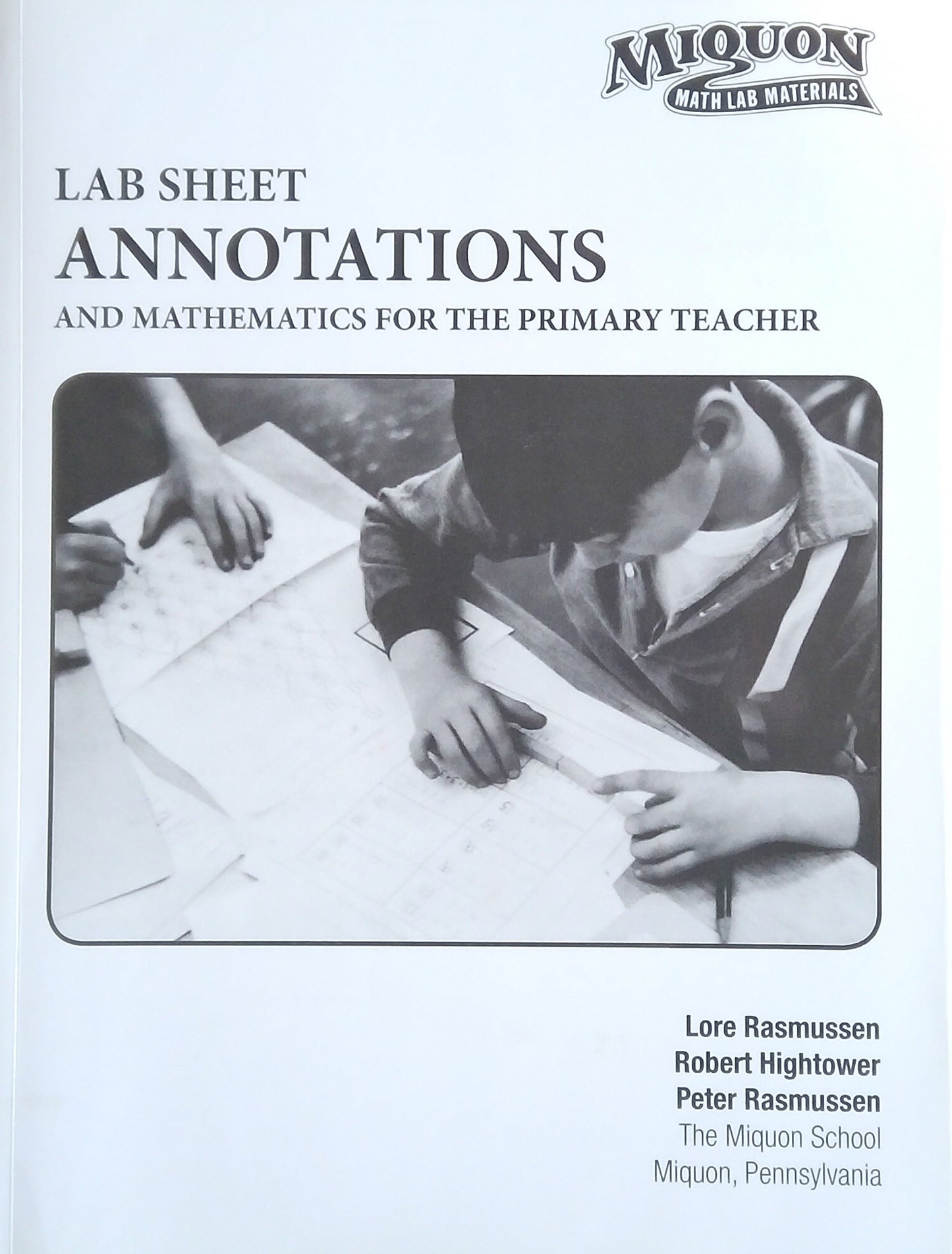 Miquon Math Lab Sheet Annotations