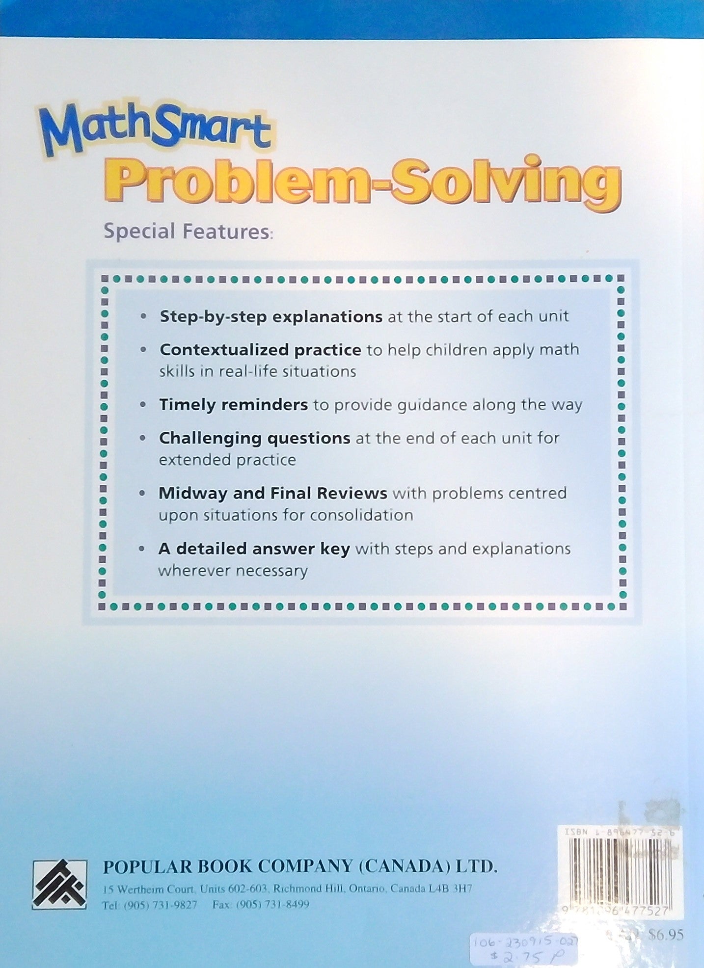 MathSmart Problem-Solving Grade 3