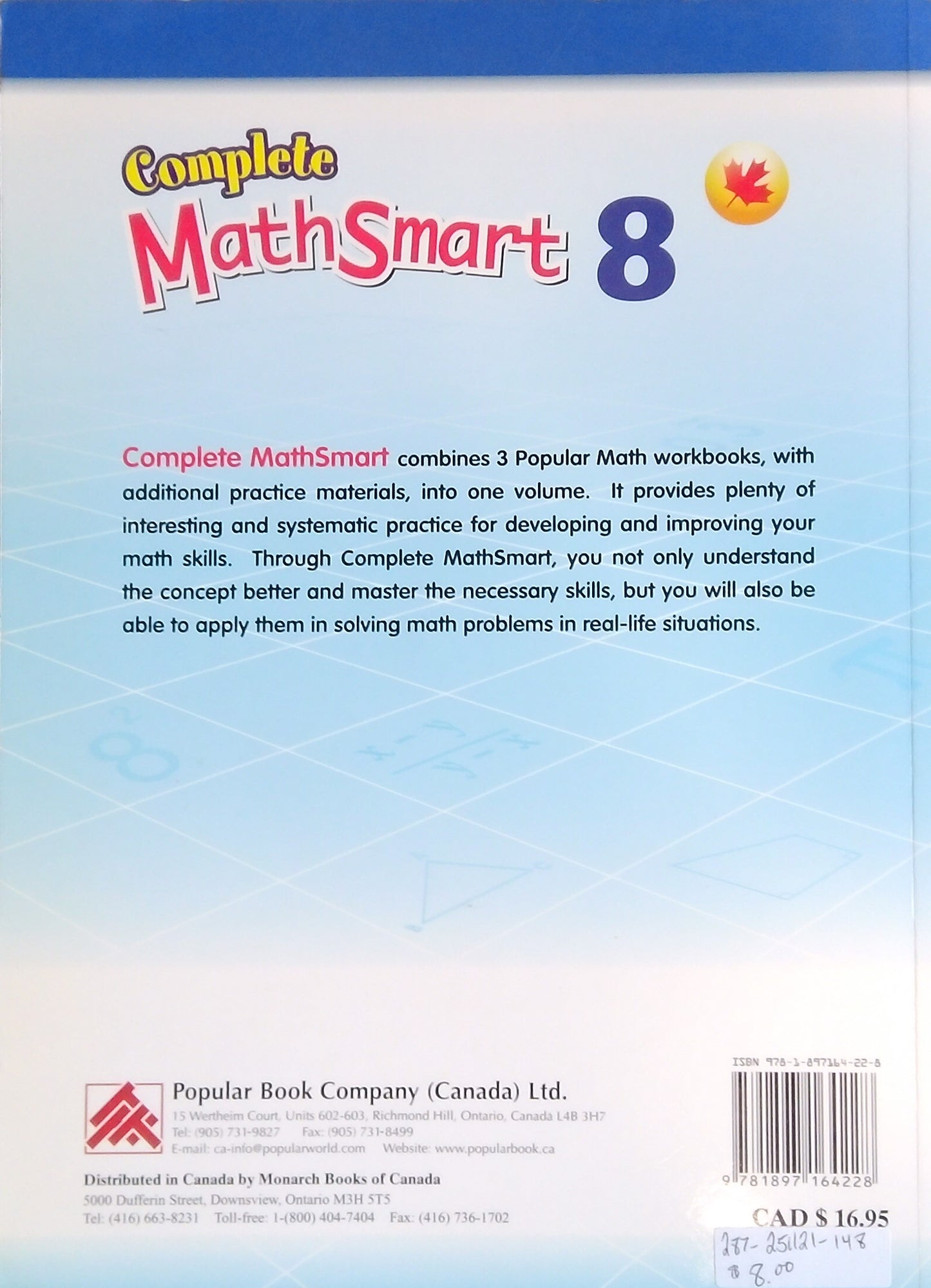 Complete MathSmart 8