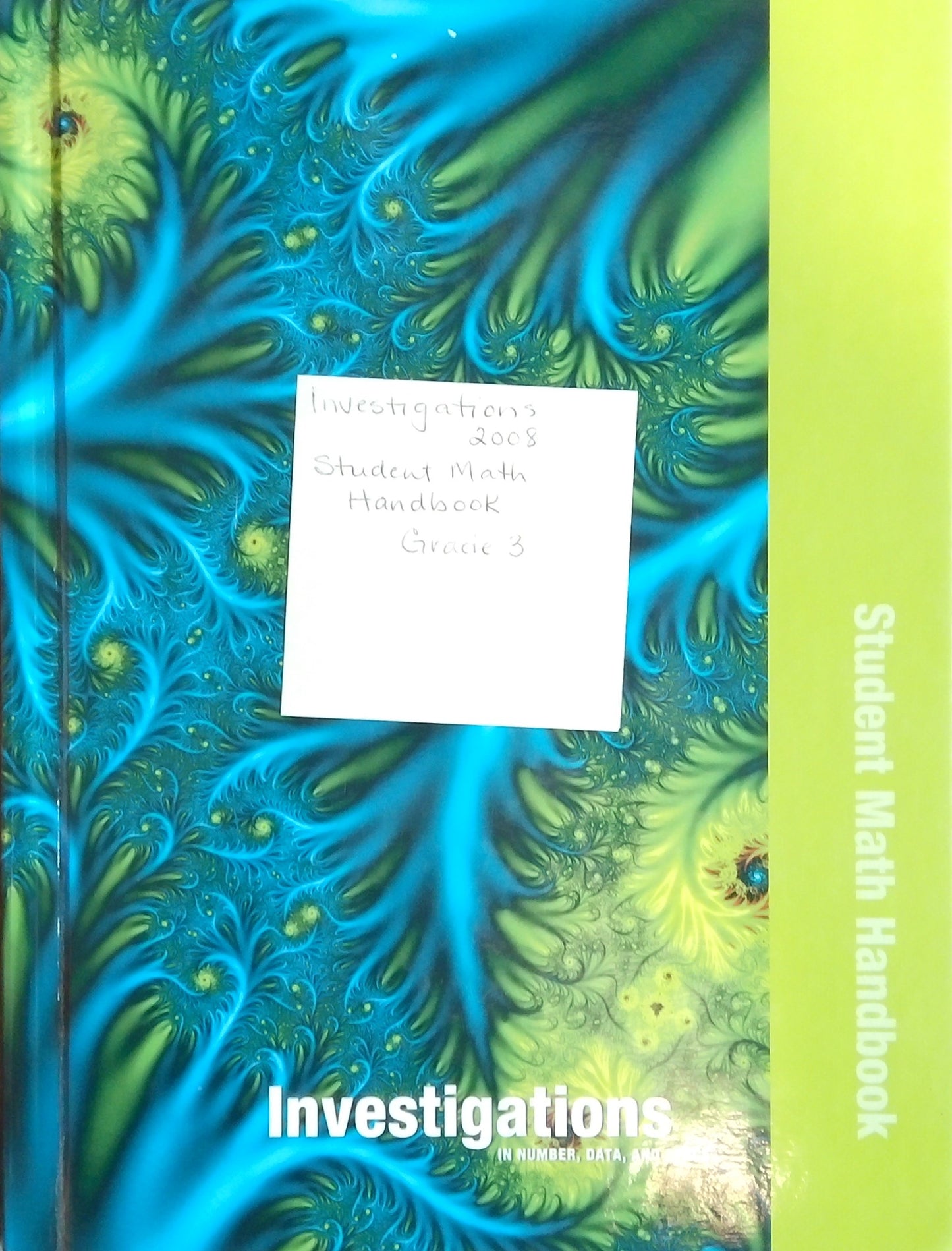 Investigations In Number, Data & Space: Student Math Handbook