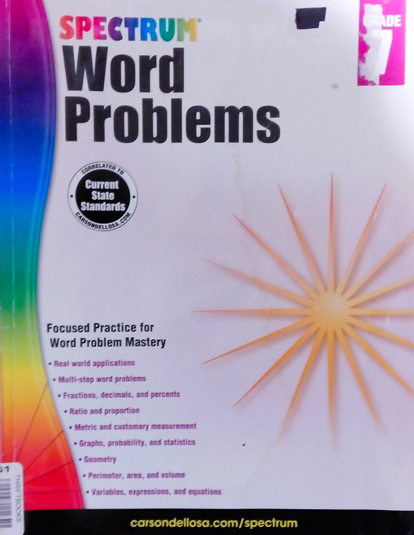 Spectrum Word Problems - Grade 7