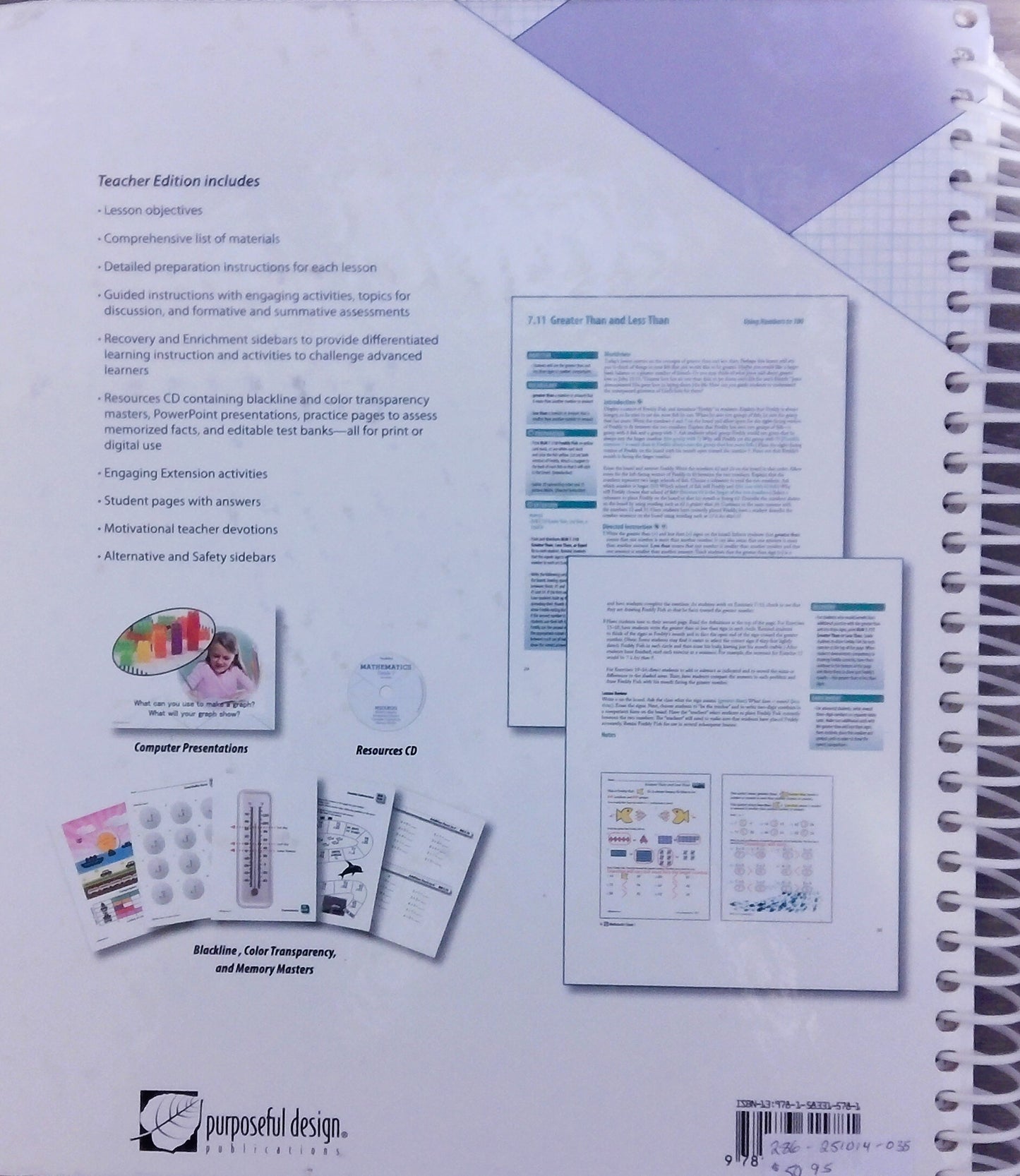 Purposeful Design: Mathematics Grade 1 - Teacher Edition