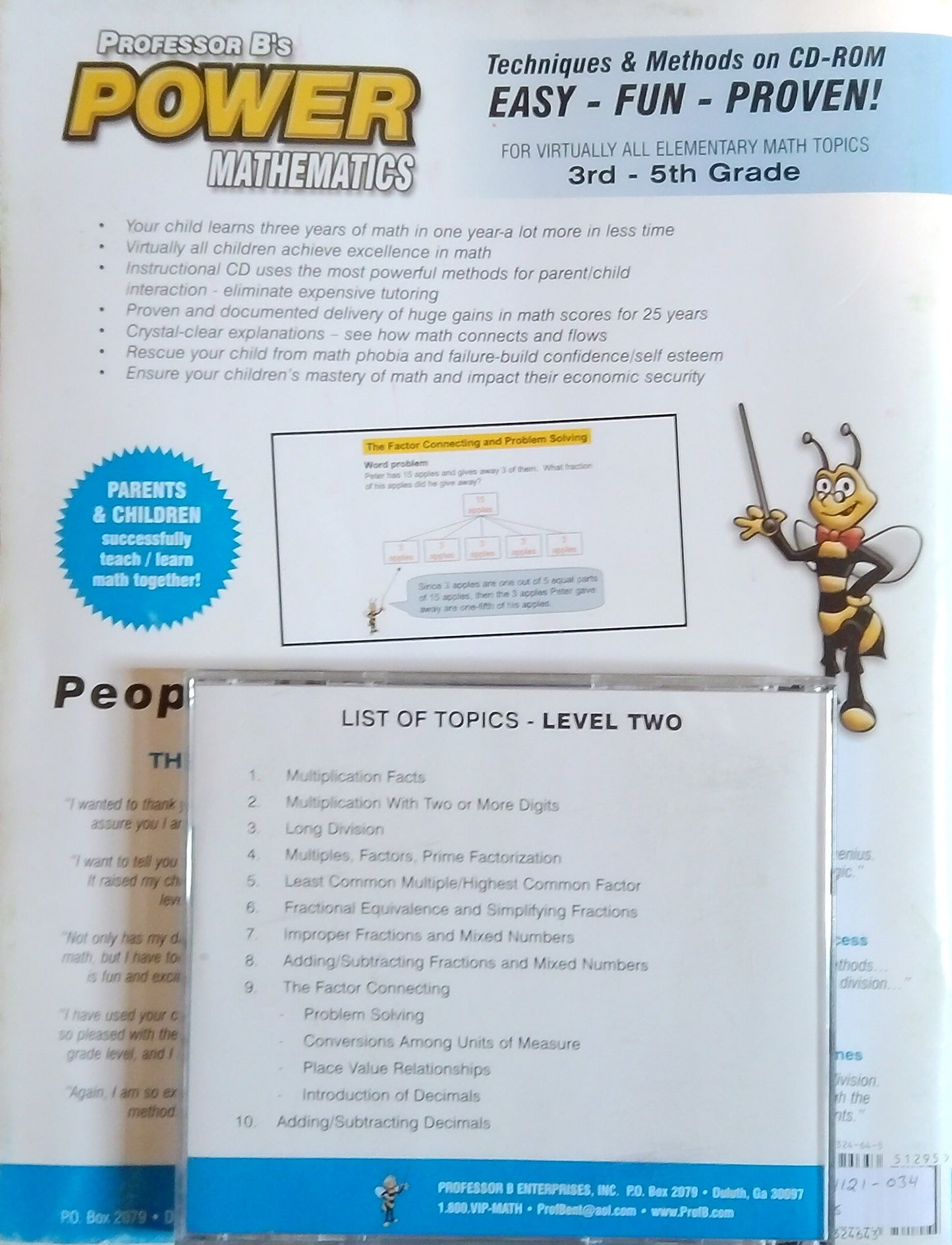 Professor B's Power Mathematics For Children, Level 2