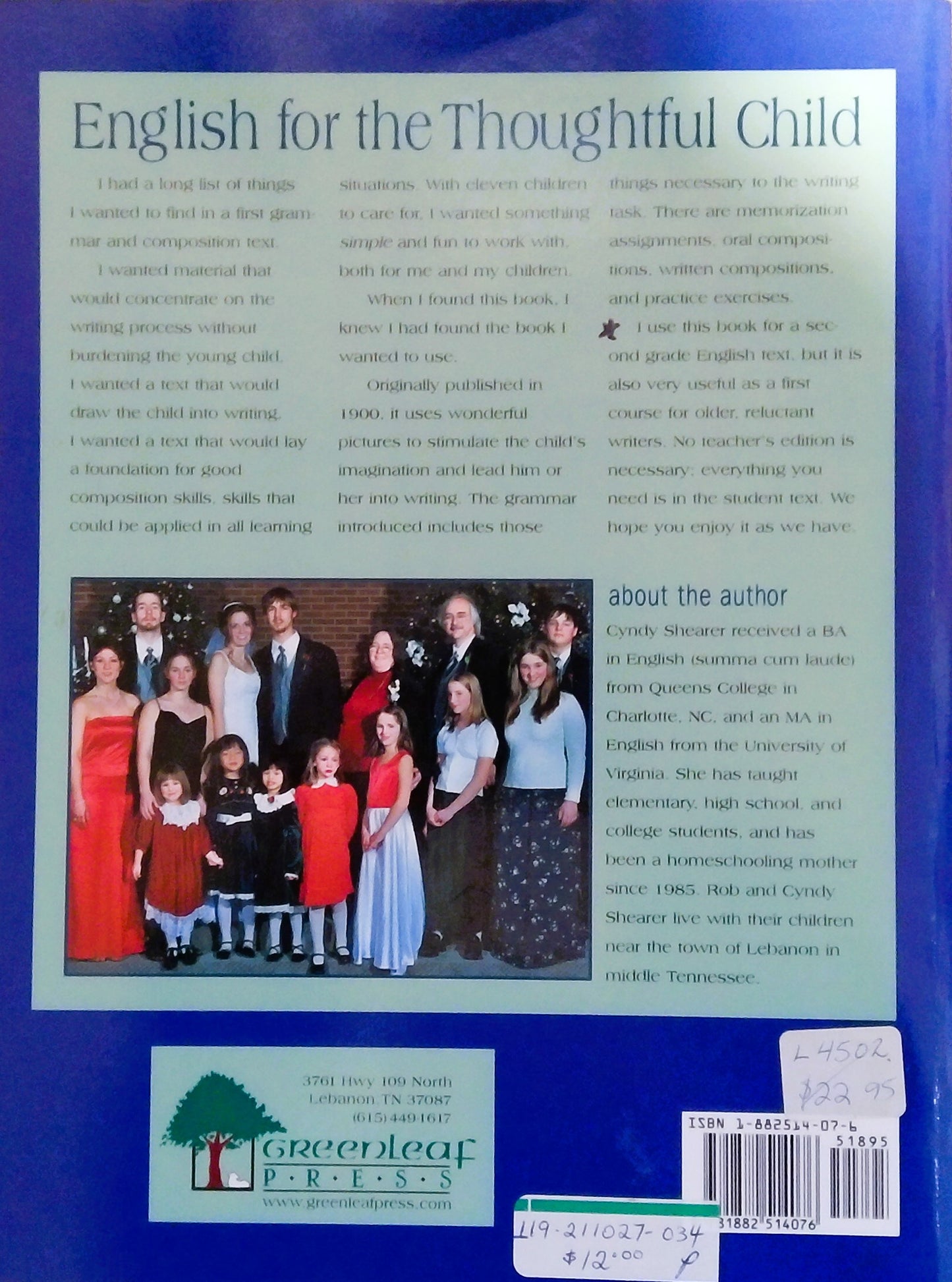 English For The Thoughtful Child Volume 1