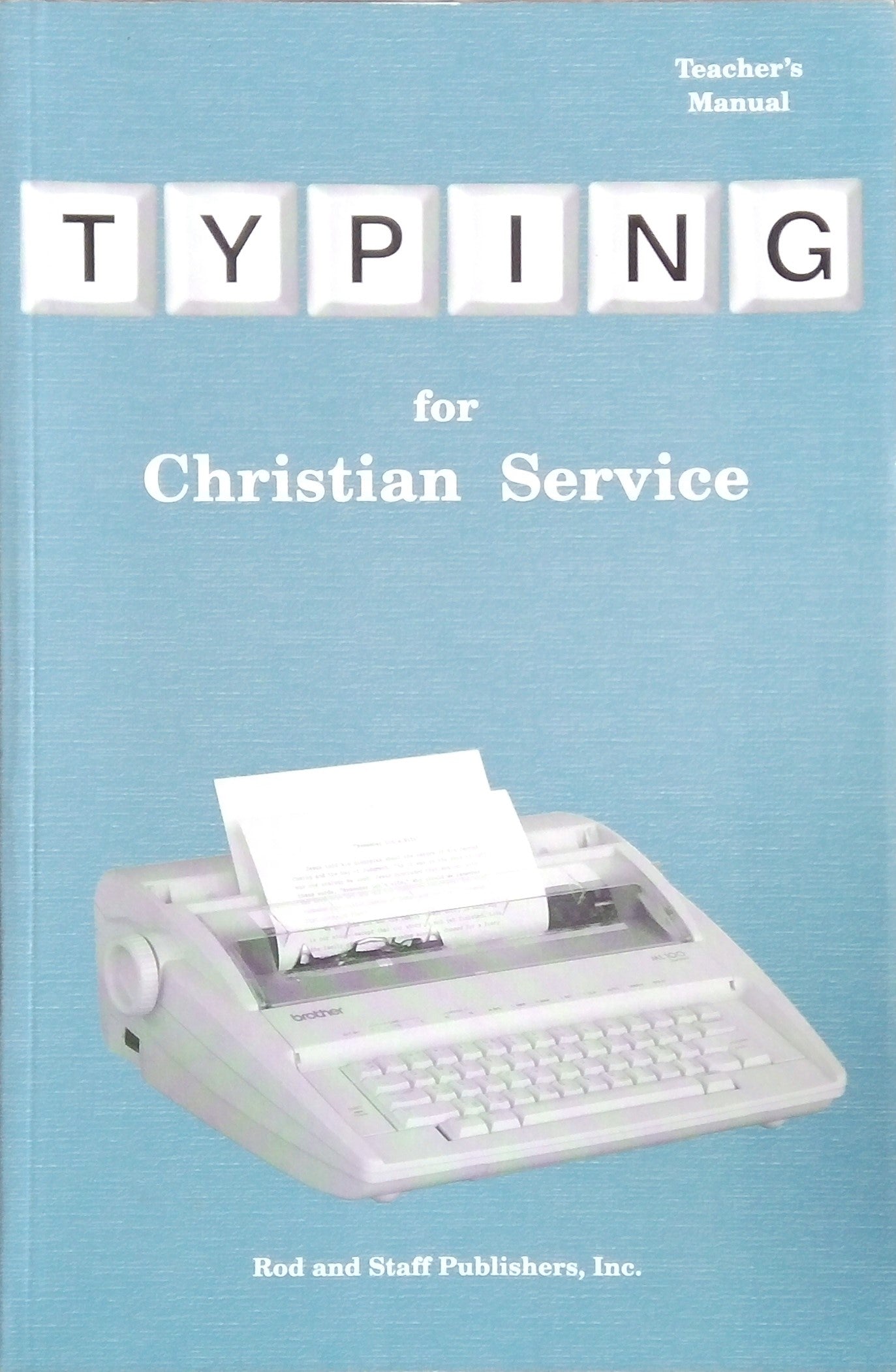Typing For Christian Service Teacher's Manual