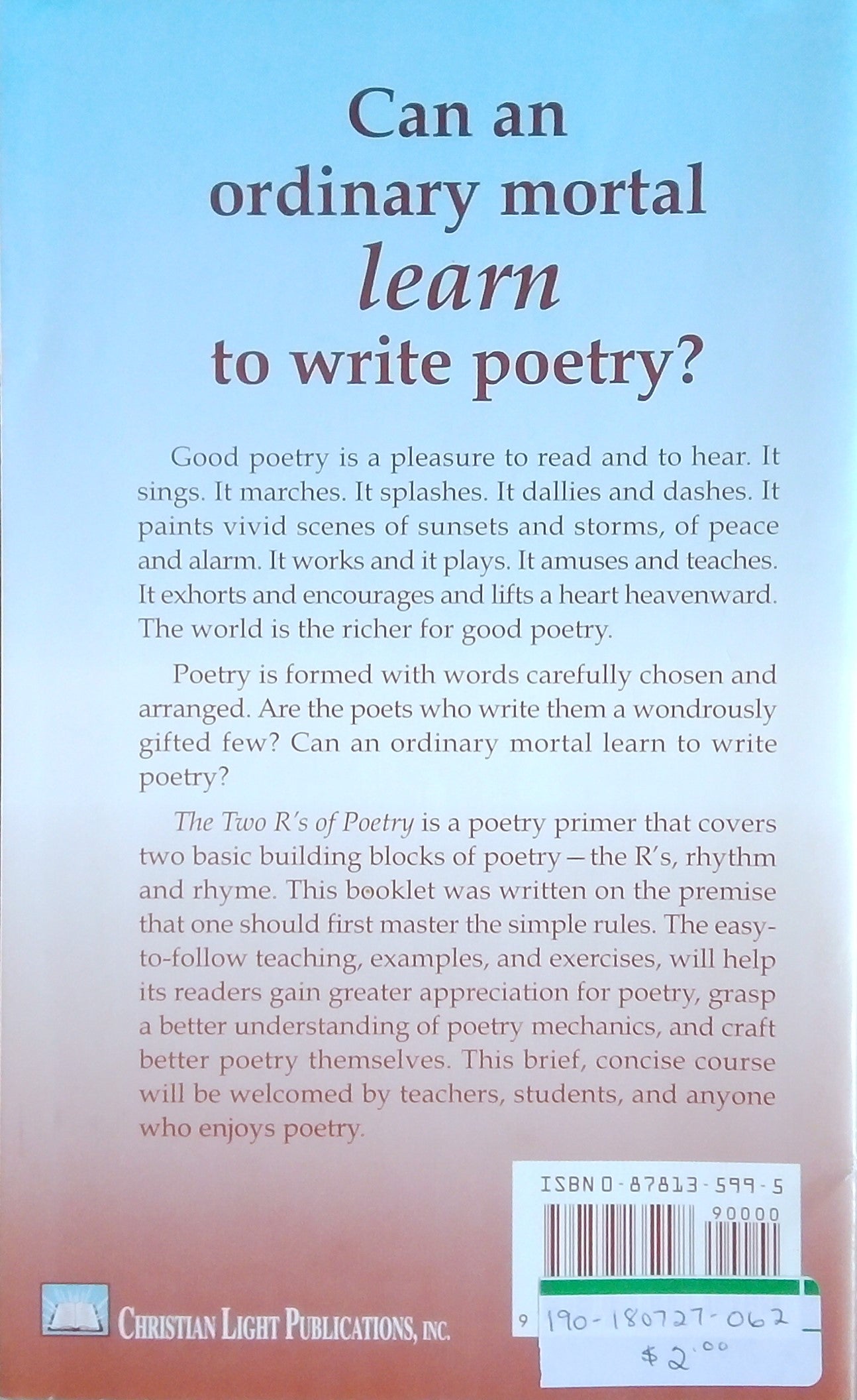 The Two R's Of Poetry