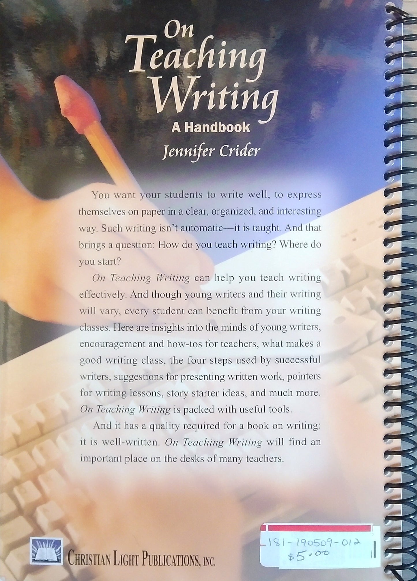 On Teaching Writing