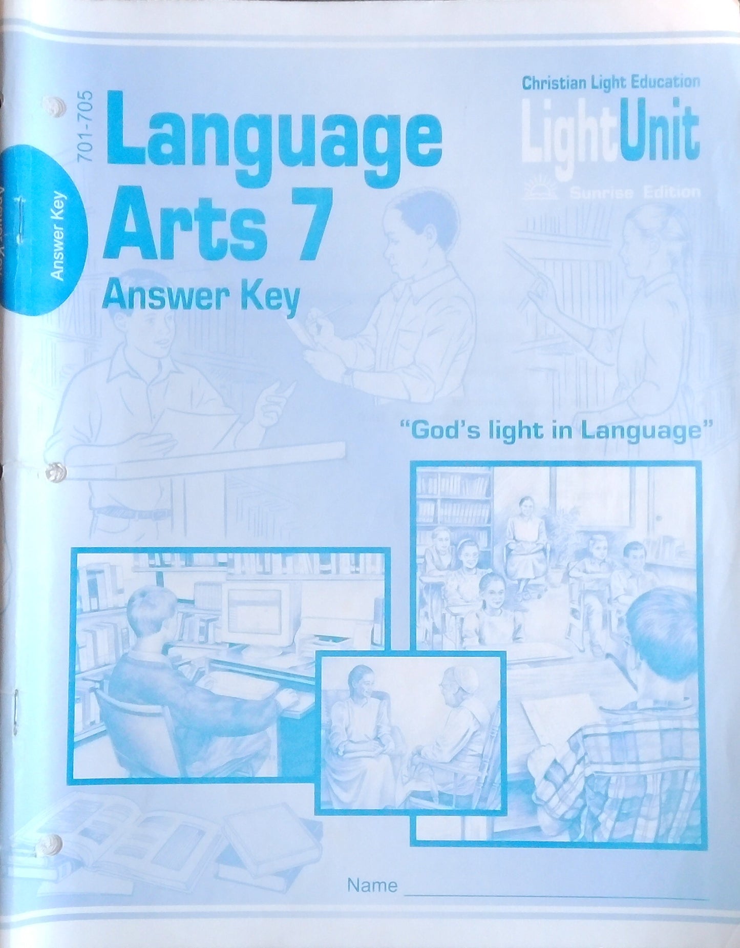 CLE Language Arts 7 Answer Key: L.U. 701-705