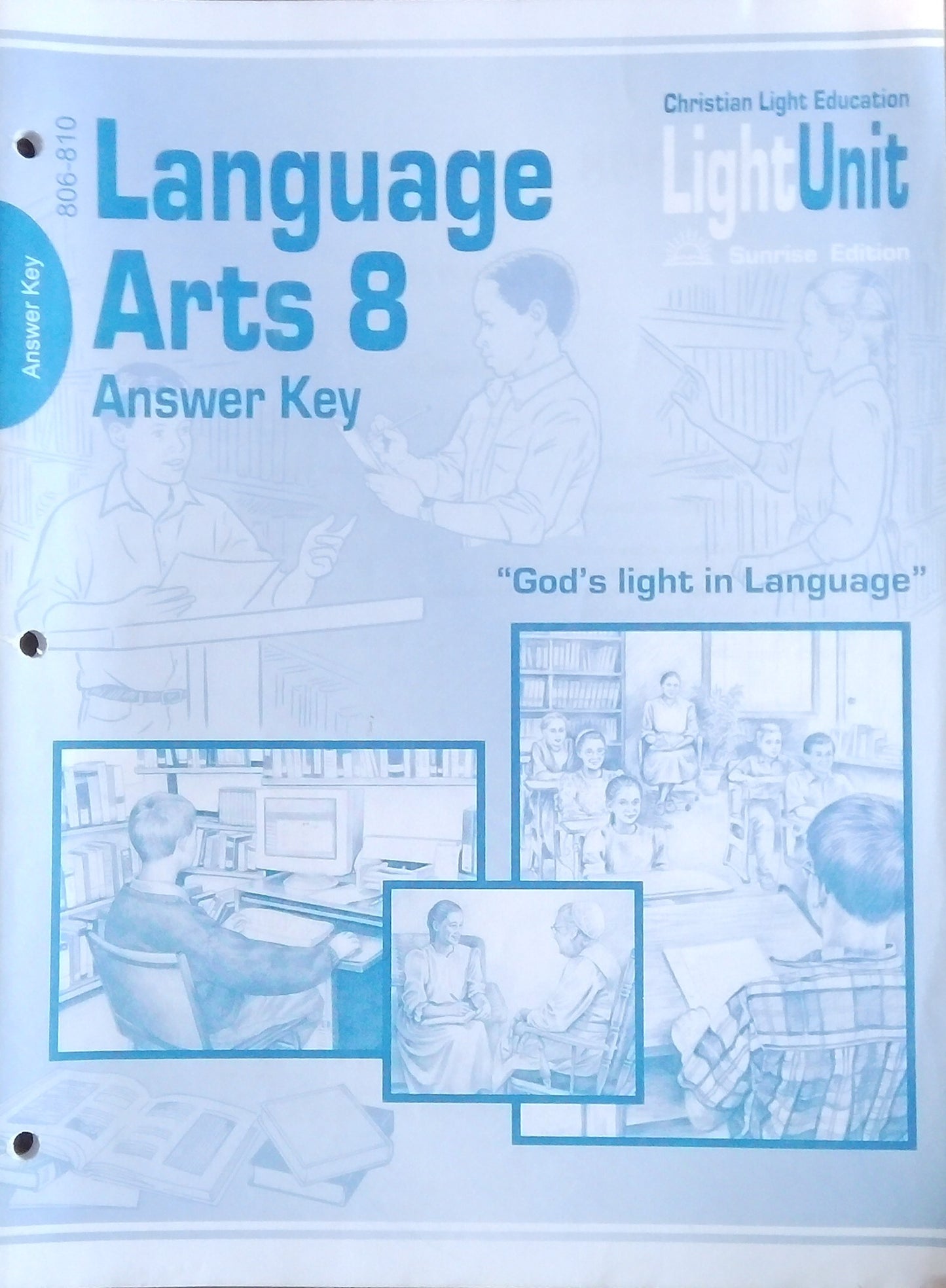 CLE Language Arts 8 Answer Key: L.U. 806-810
