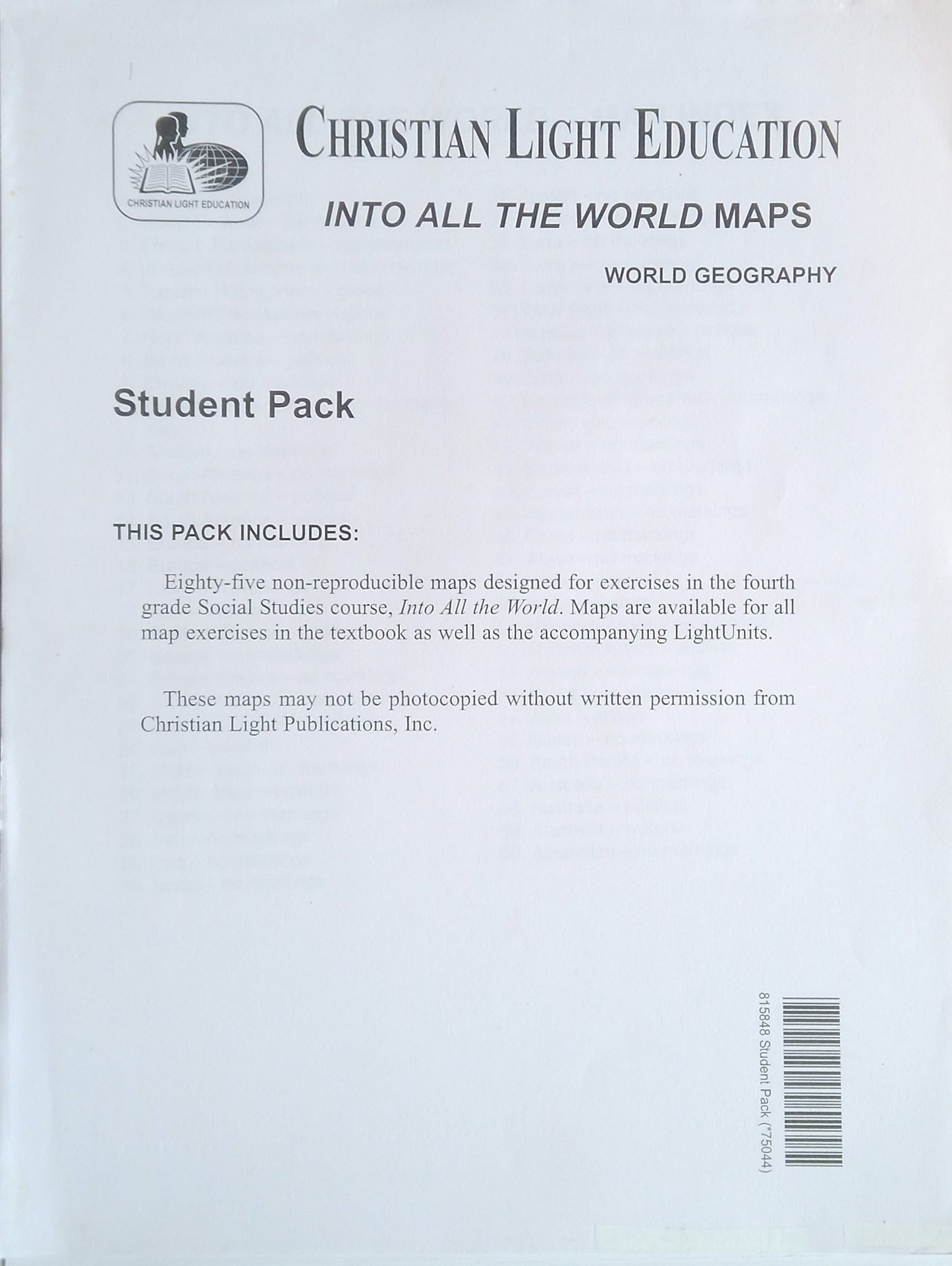 CLE Into All The World Maps