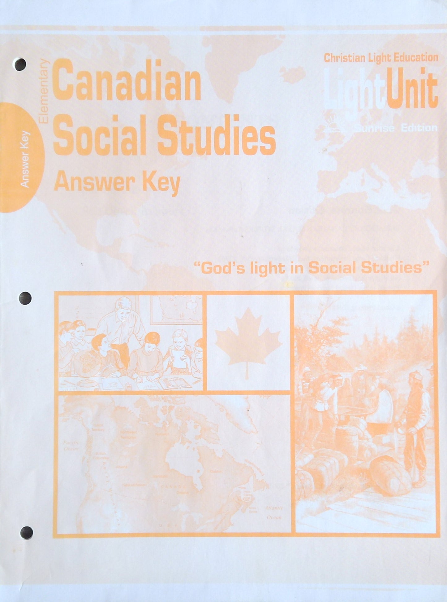 CLE Canadian Social Studies Answer Key: Elementary