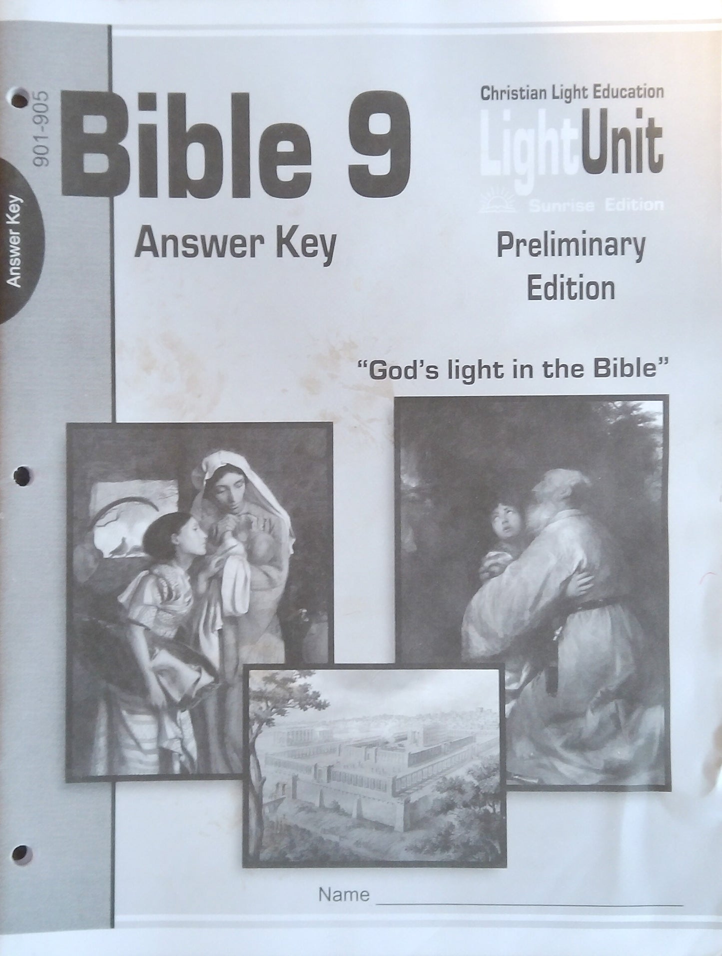 CLE Bible 9 Answer Key - L.U. 901-905