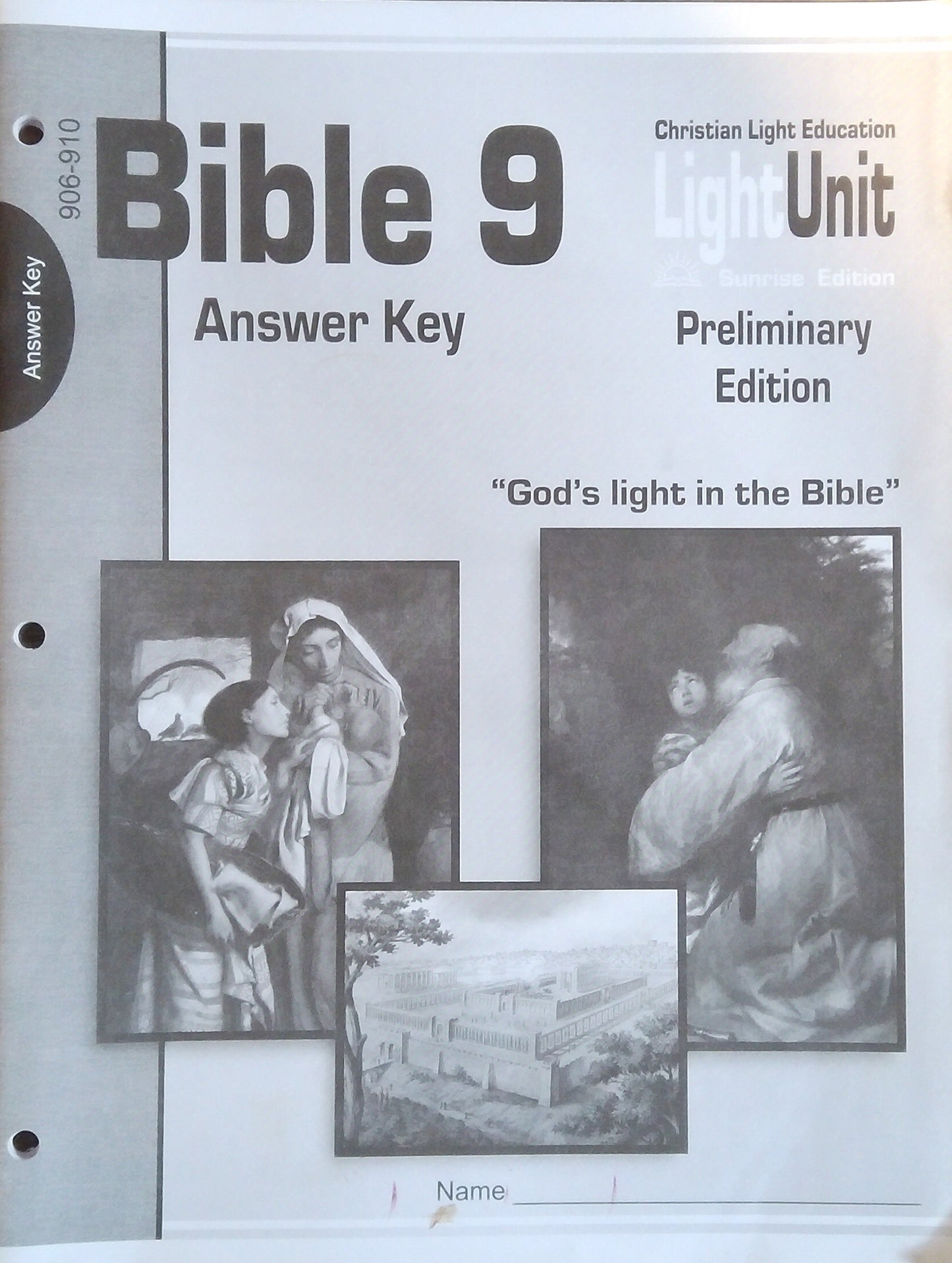 CLE Bible 9 Answer Key - L.U. 906-910