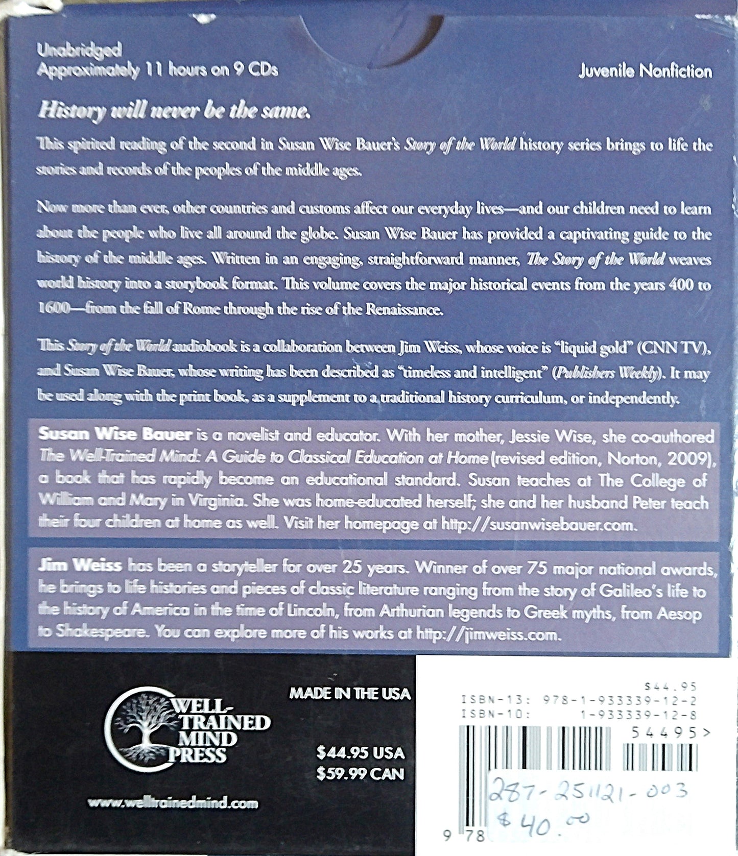The Story Of The World Vol 2: Audio CDs