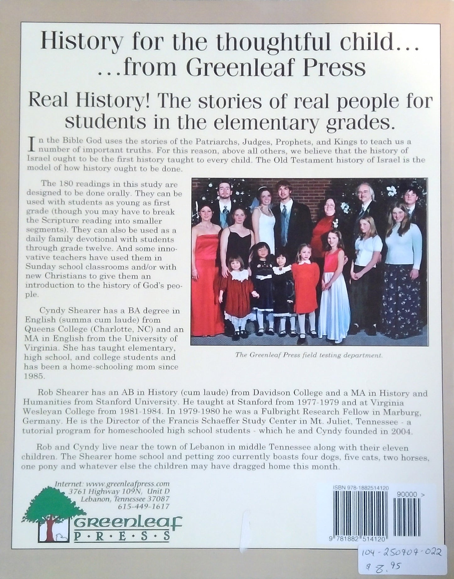 The Greenleaf Guide To Old Testament History