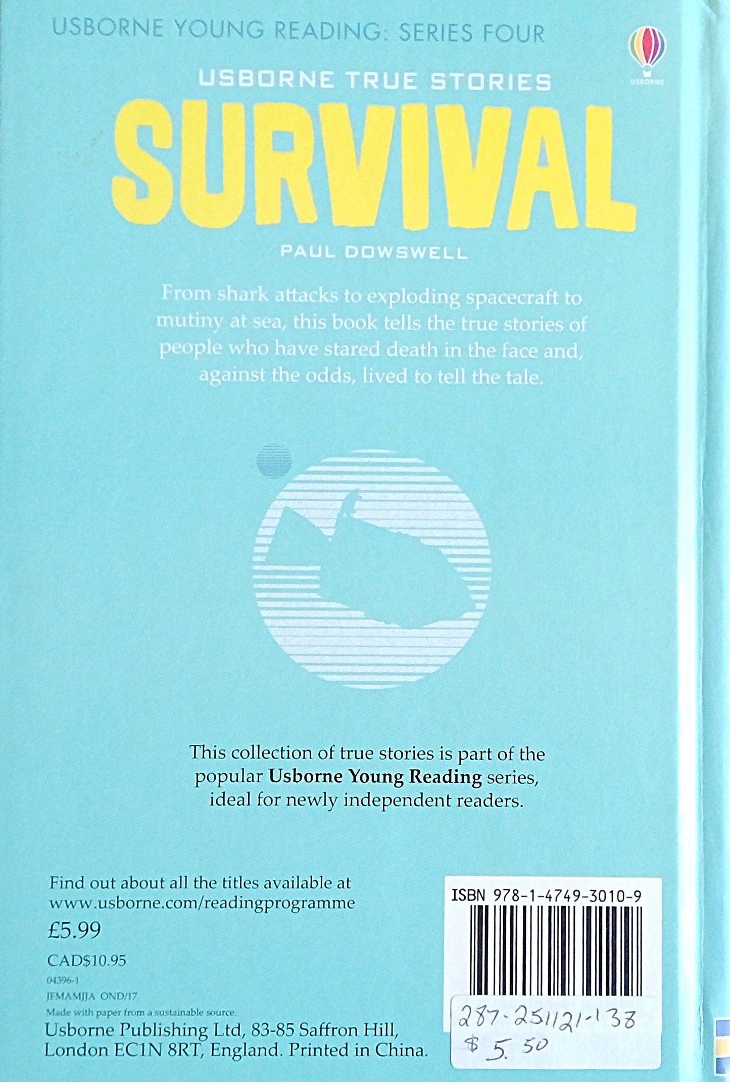 Usborne True Stories: Survival