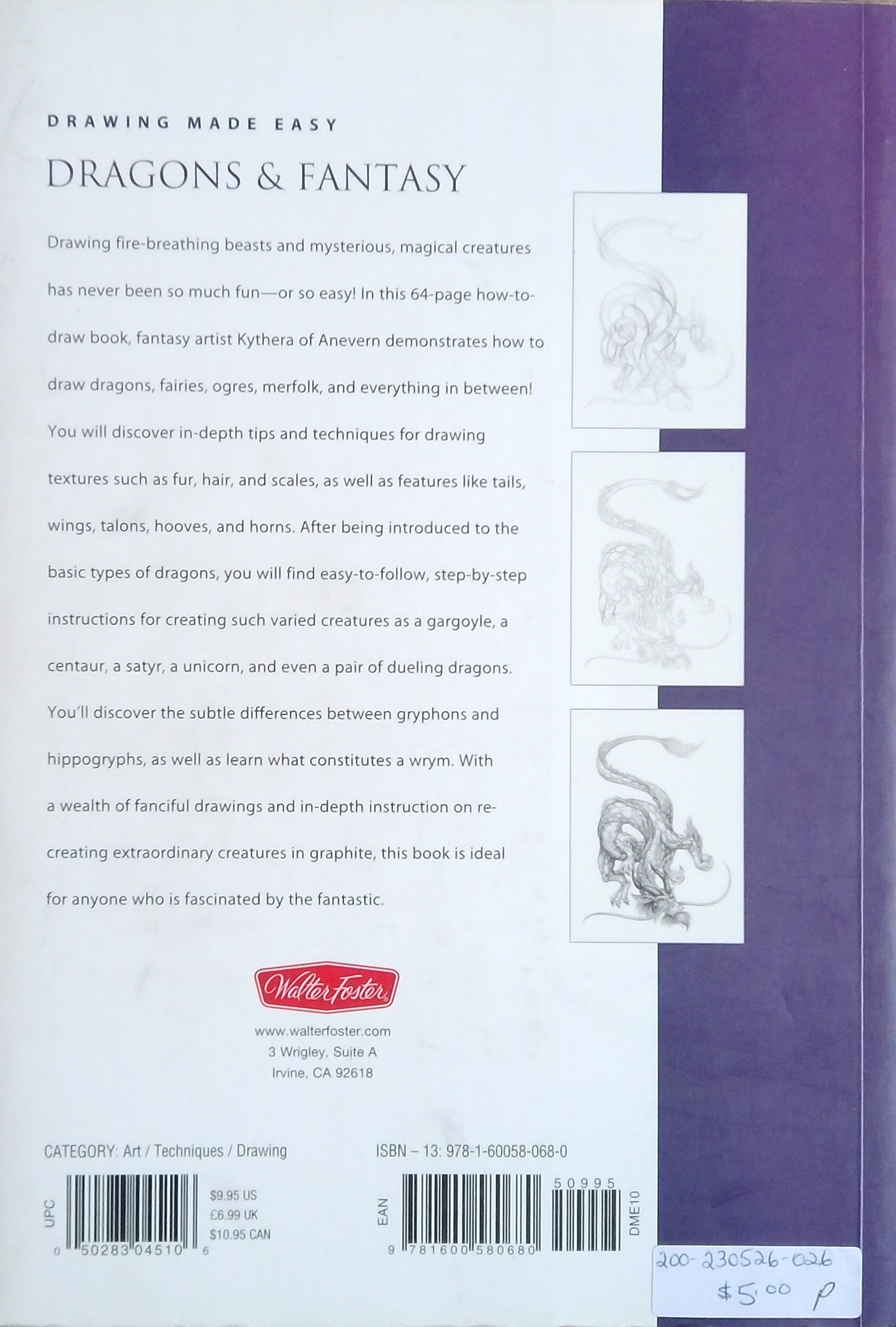 Drawing Made Easy: Dragons & Fantasy