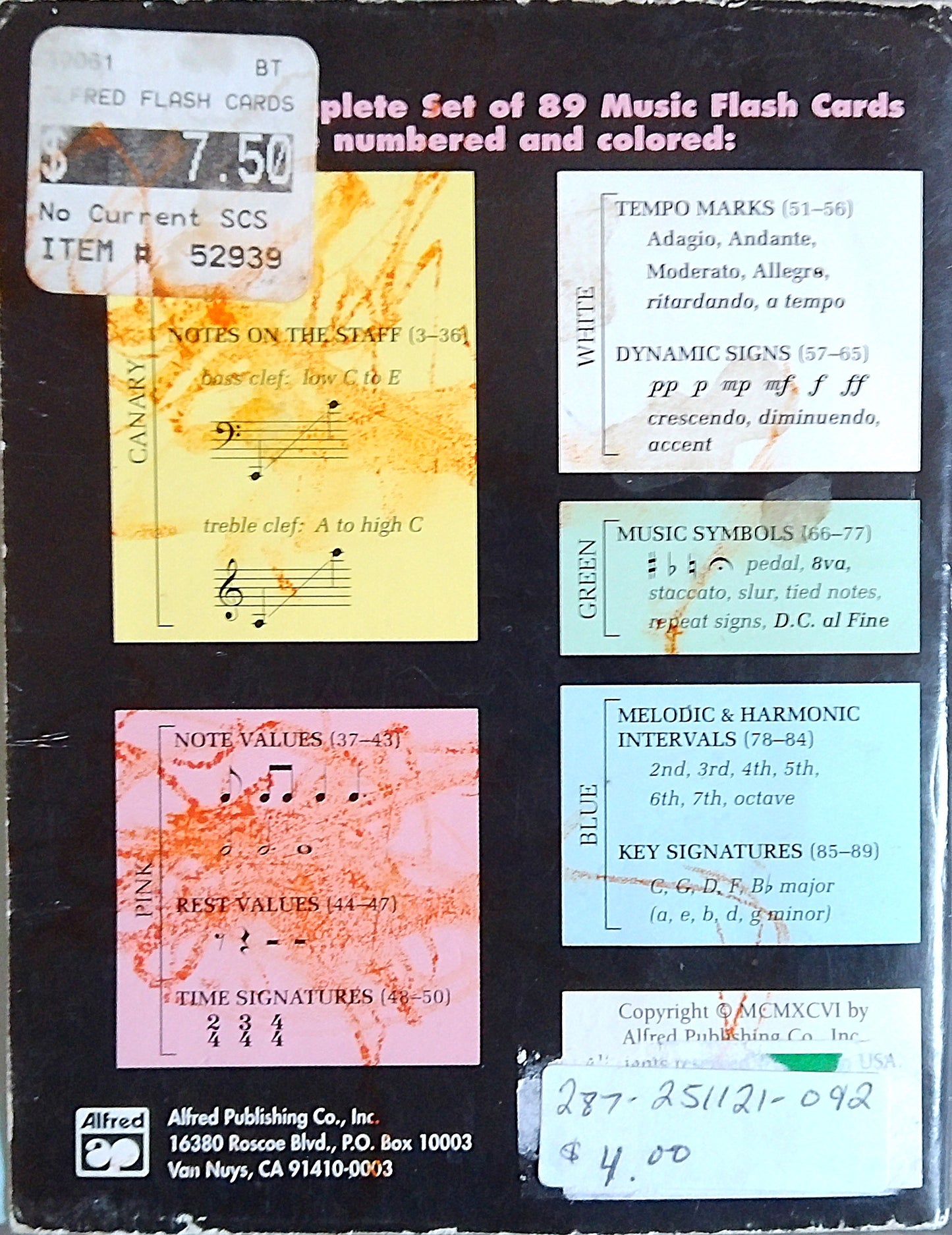 Complete Colour-Coded Music Flashcards