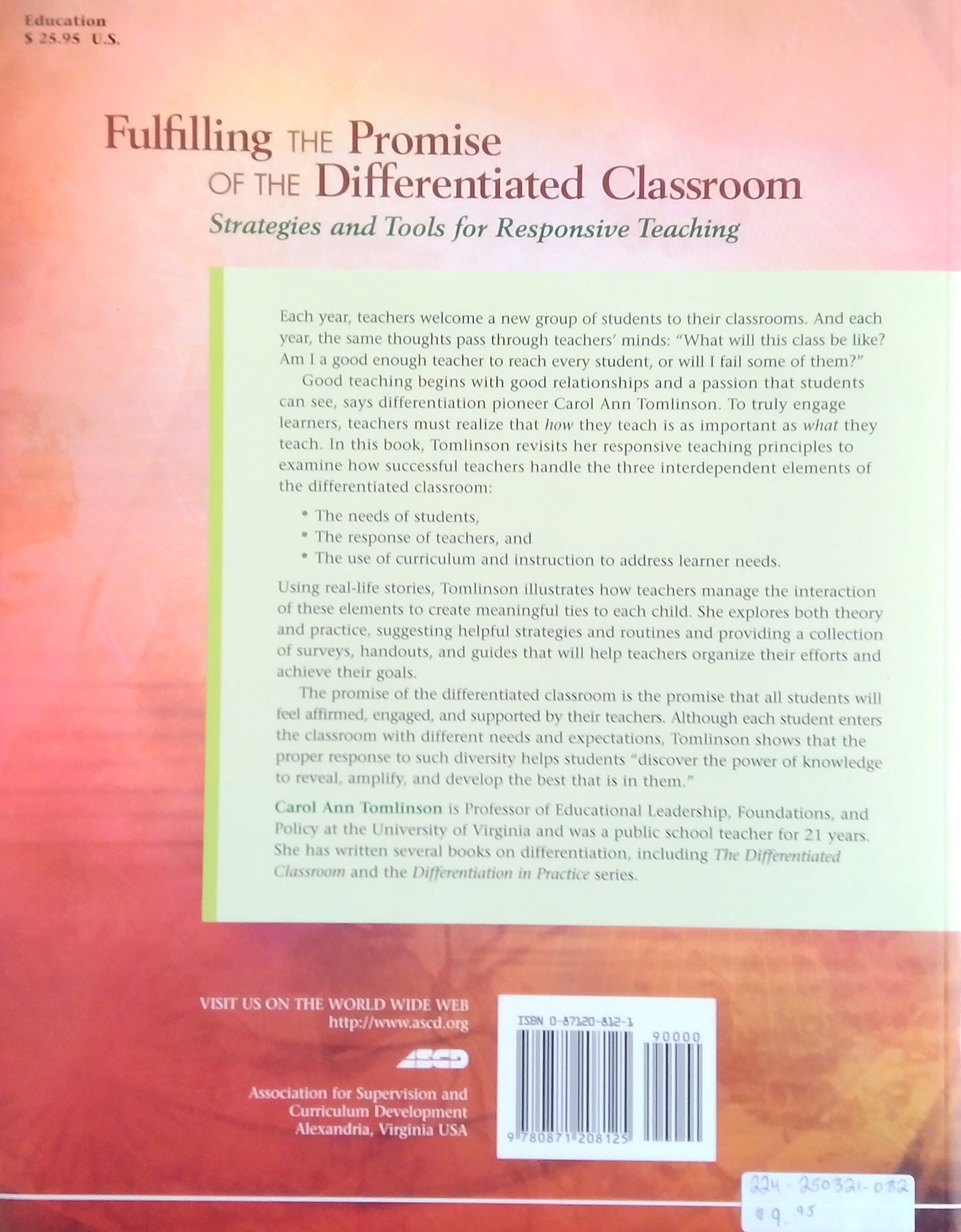Fulfilling The Promise Of The Differentiated Classroom