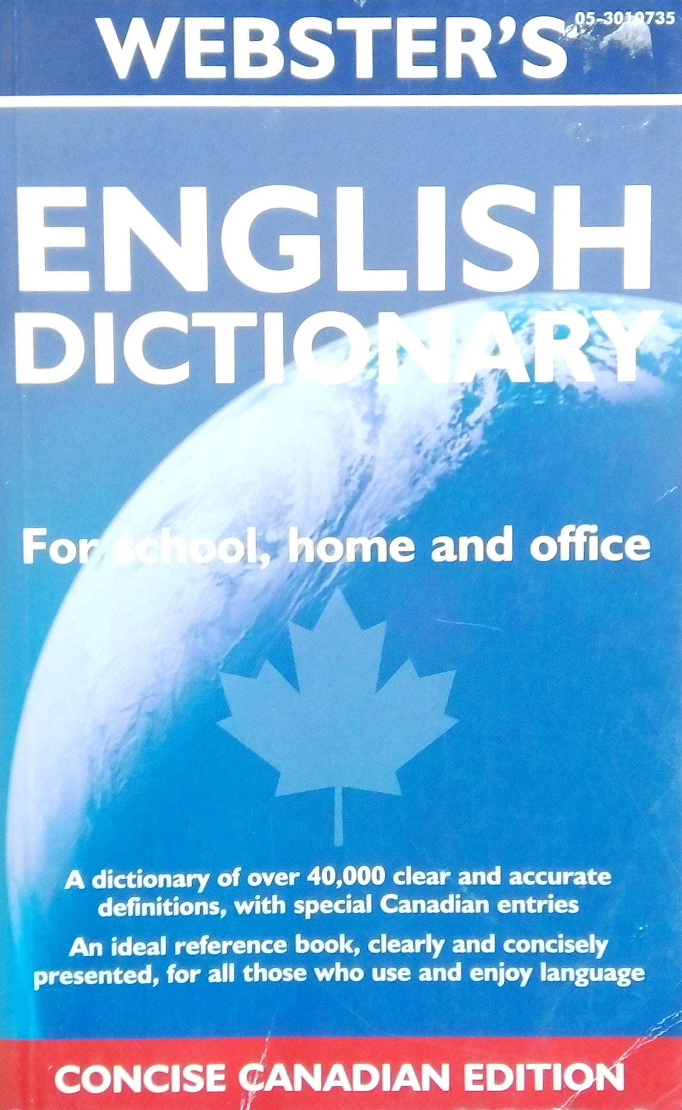 Webster's English Dictionary For School, Home And Office