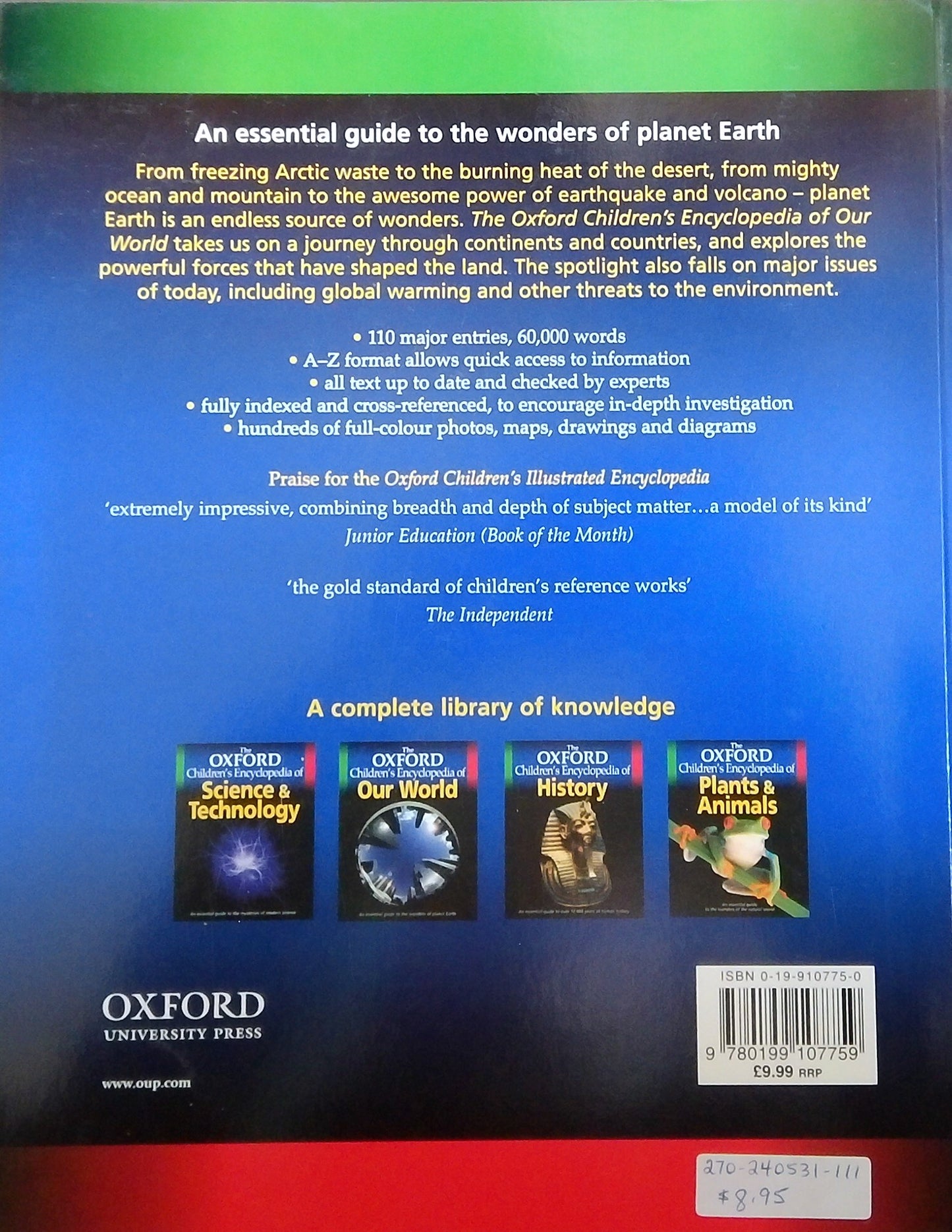 The Oxford Children's Encyclopedia Of Our World