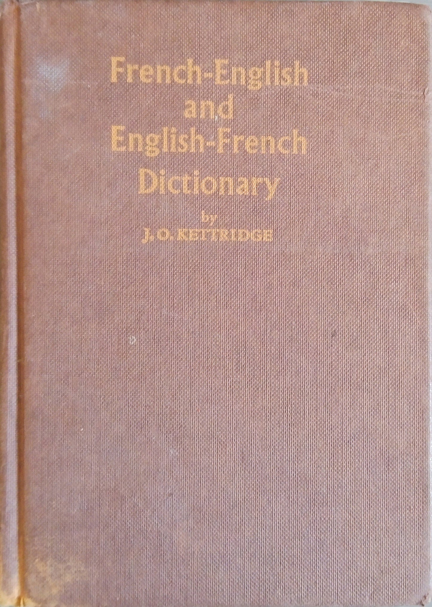 French-English And English-French Dictionary