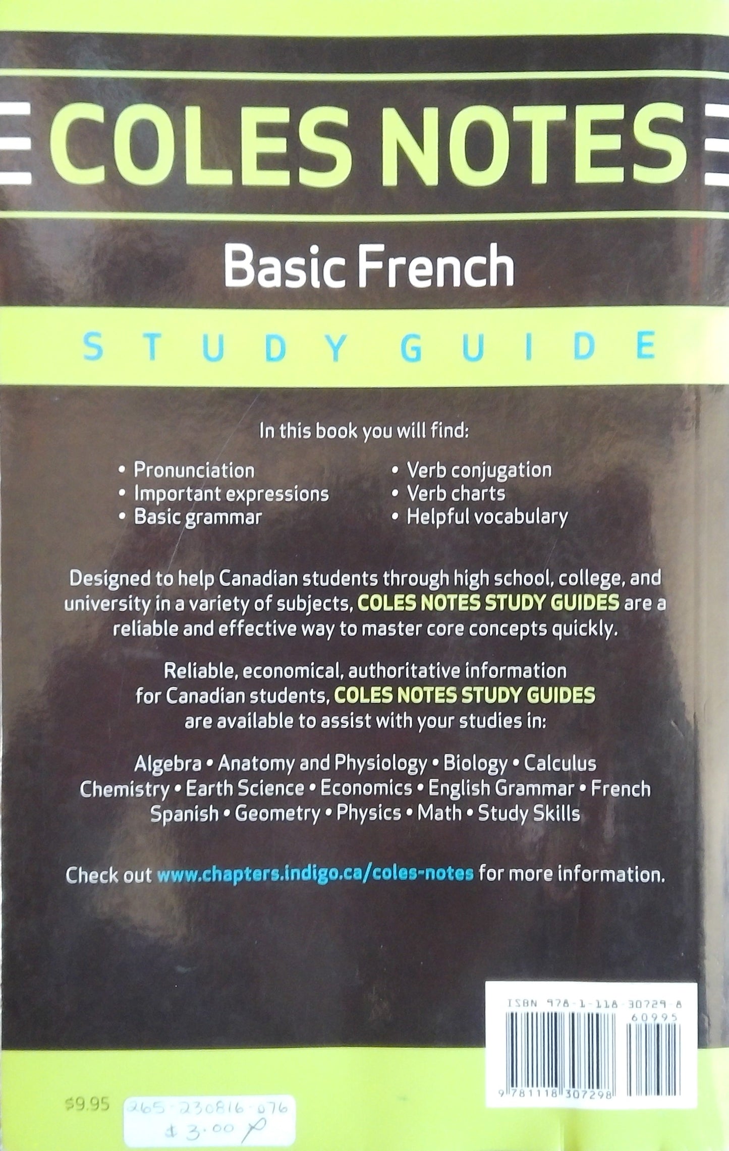 Coles Notes: Basic French