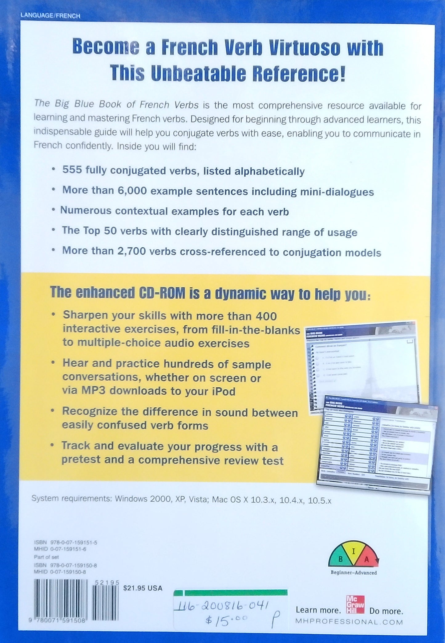 The Big Blue Book Of French Verbs