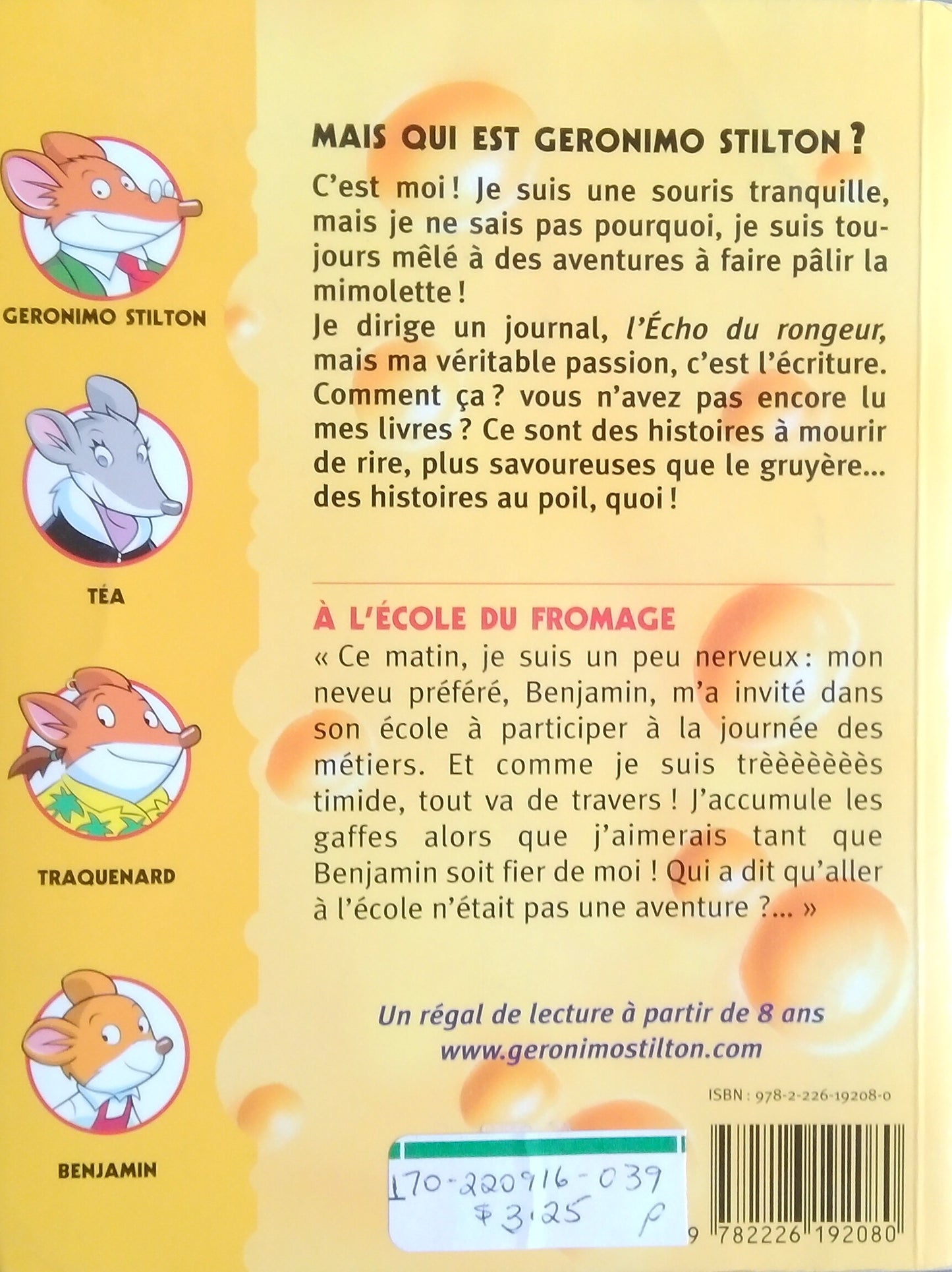 Geronimo Stilton A L'Ecole du Fromage