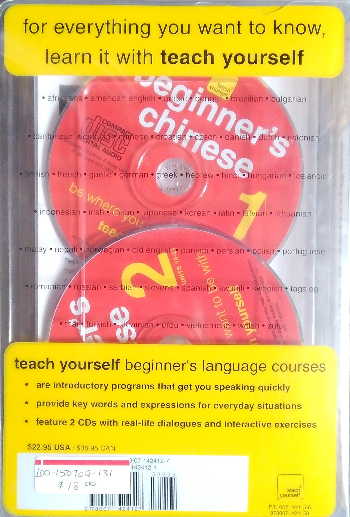 Teach Yourself: Beginner's Mandarin Chinese