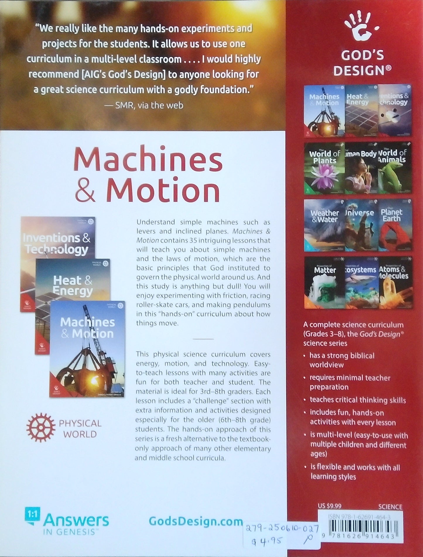 Machines & Motion Teacher Supplement