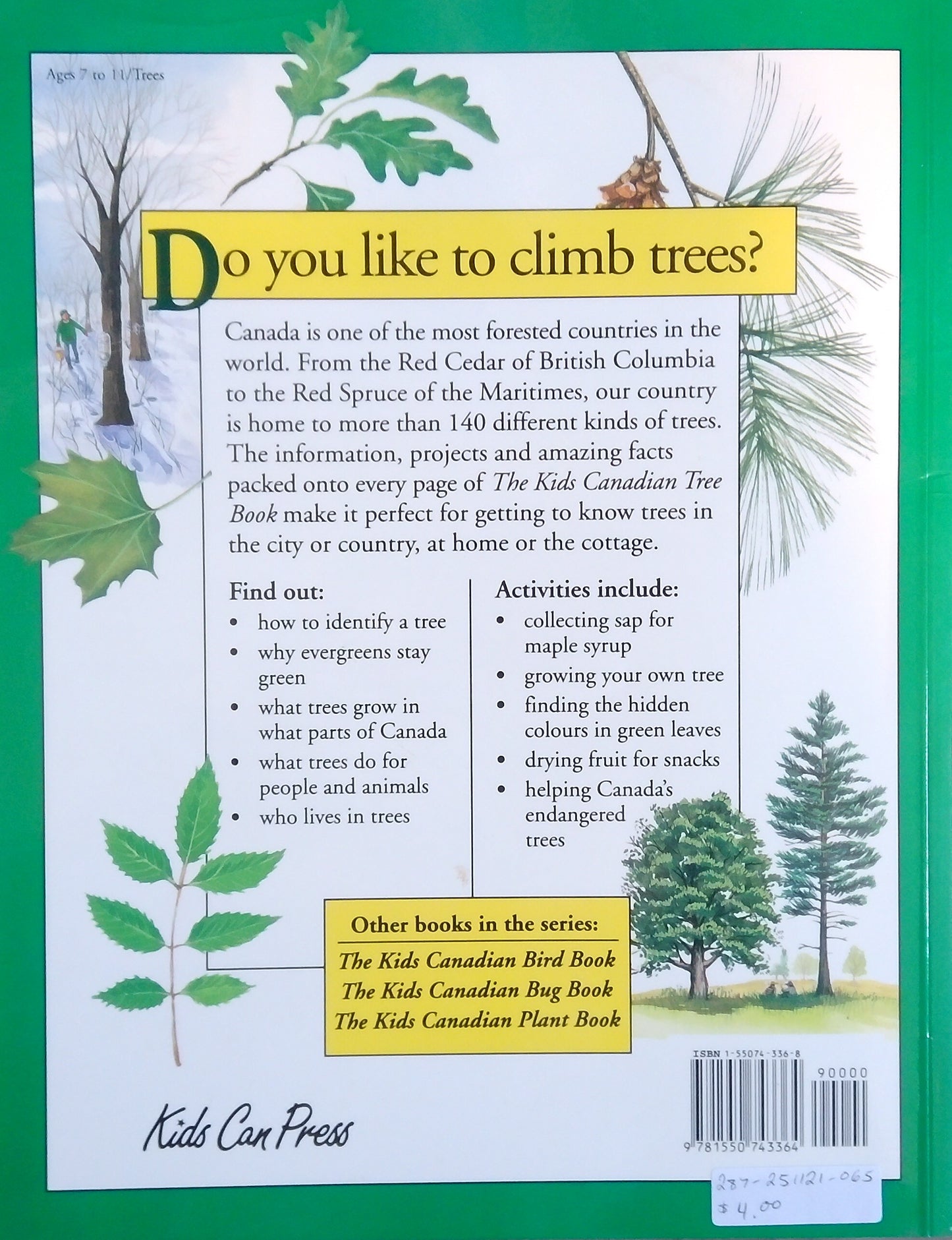 The Kids Canadian Tree Book