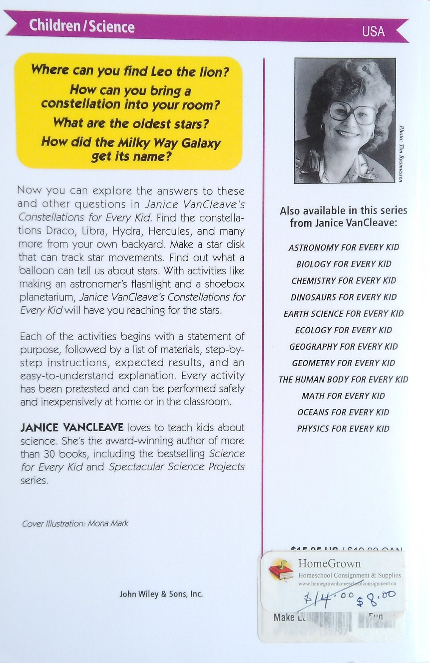 Janice VanCleave's Constellations For Every Kid