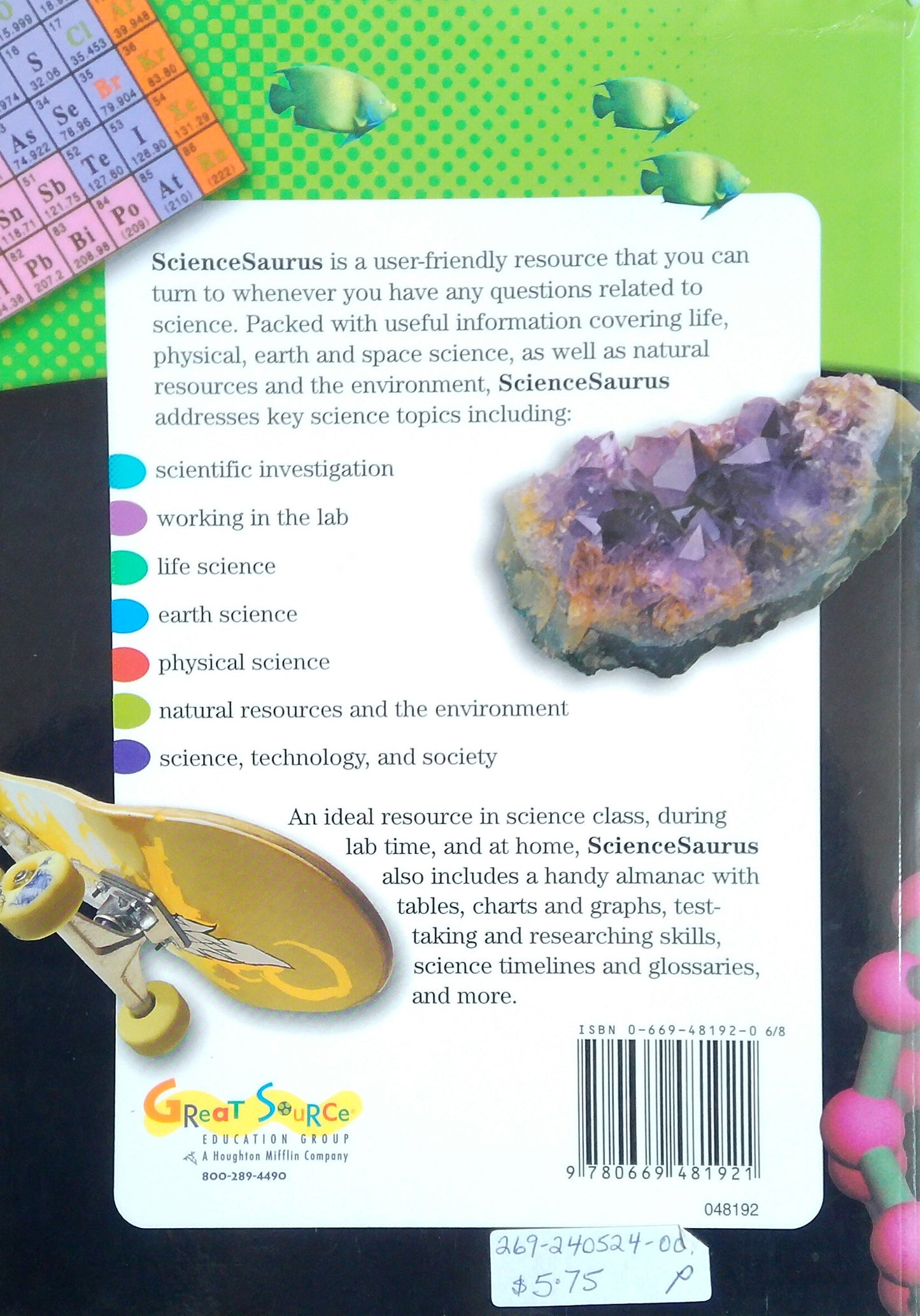 ScienceSaurus: A Student Handbook