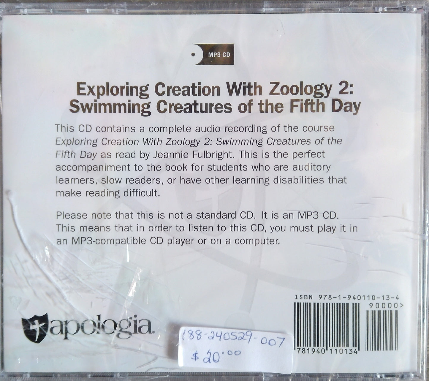 Swimming Creatures Of The Fifth Day MP3CD