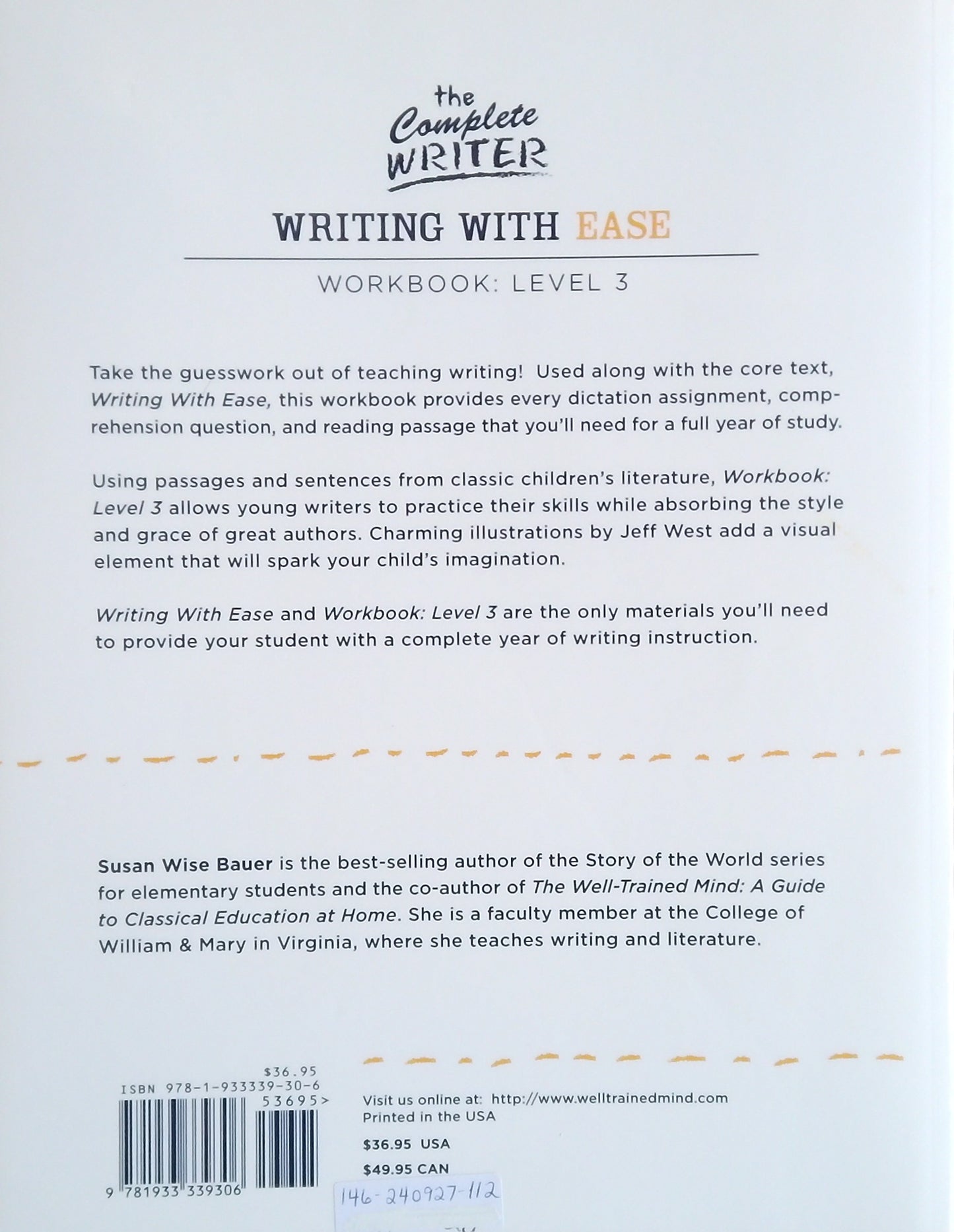 Writing With Ease Workbook: Level 3