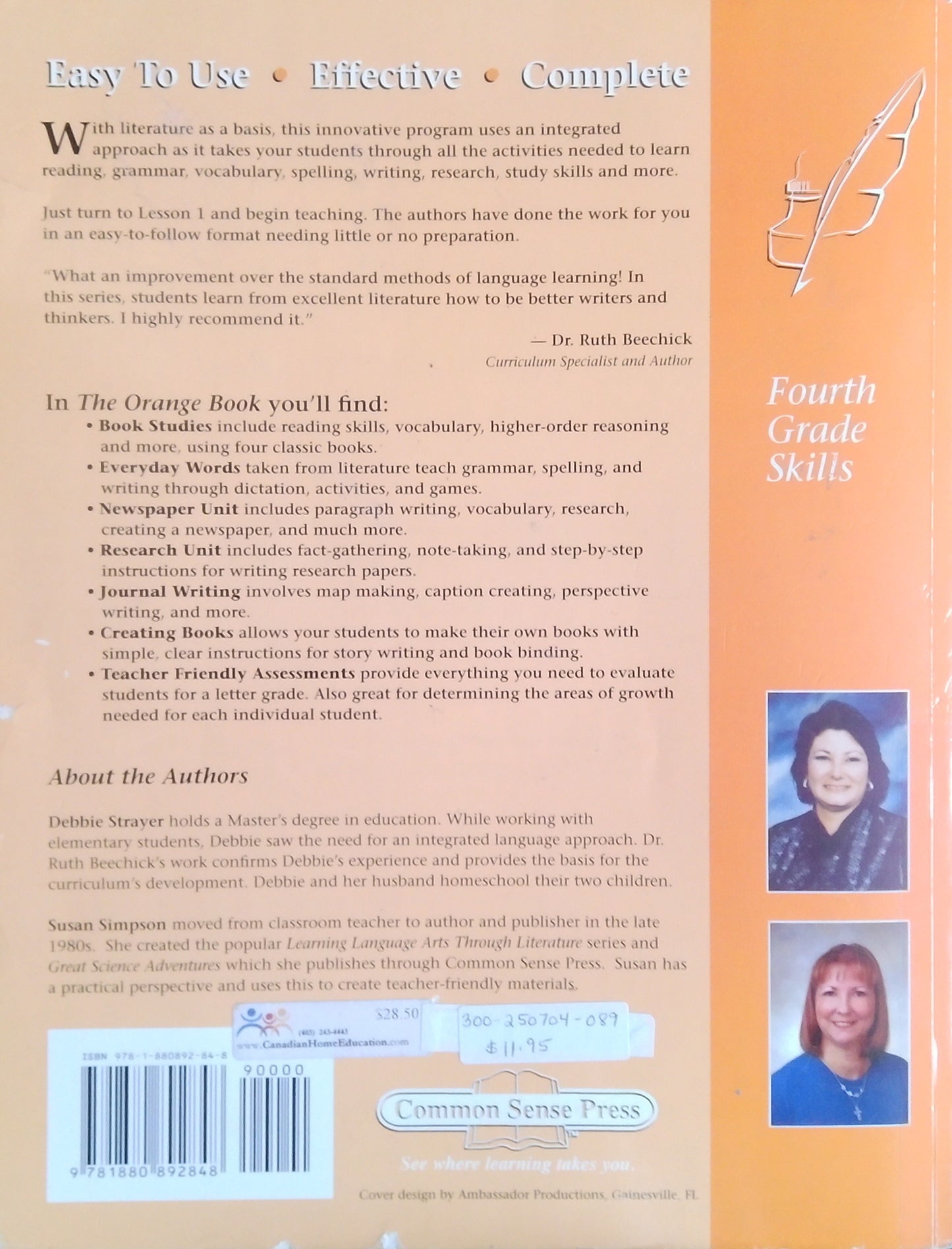 Learning Language Arts Through Literature: The Orange Book