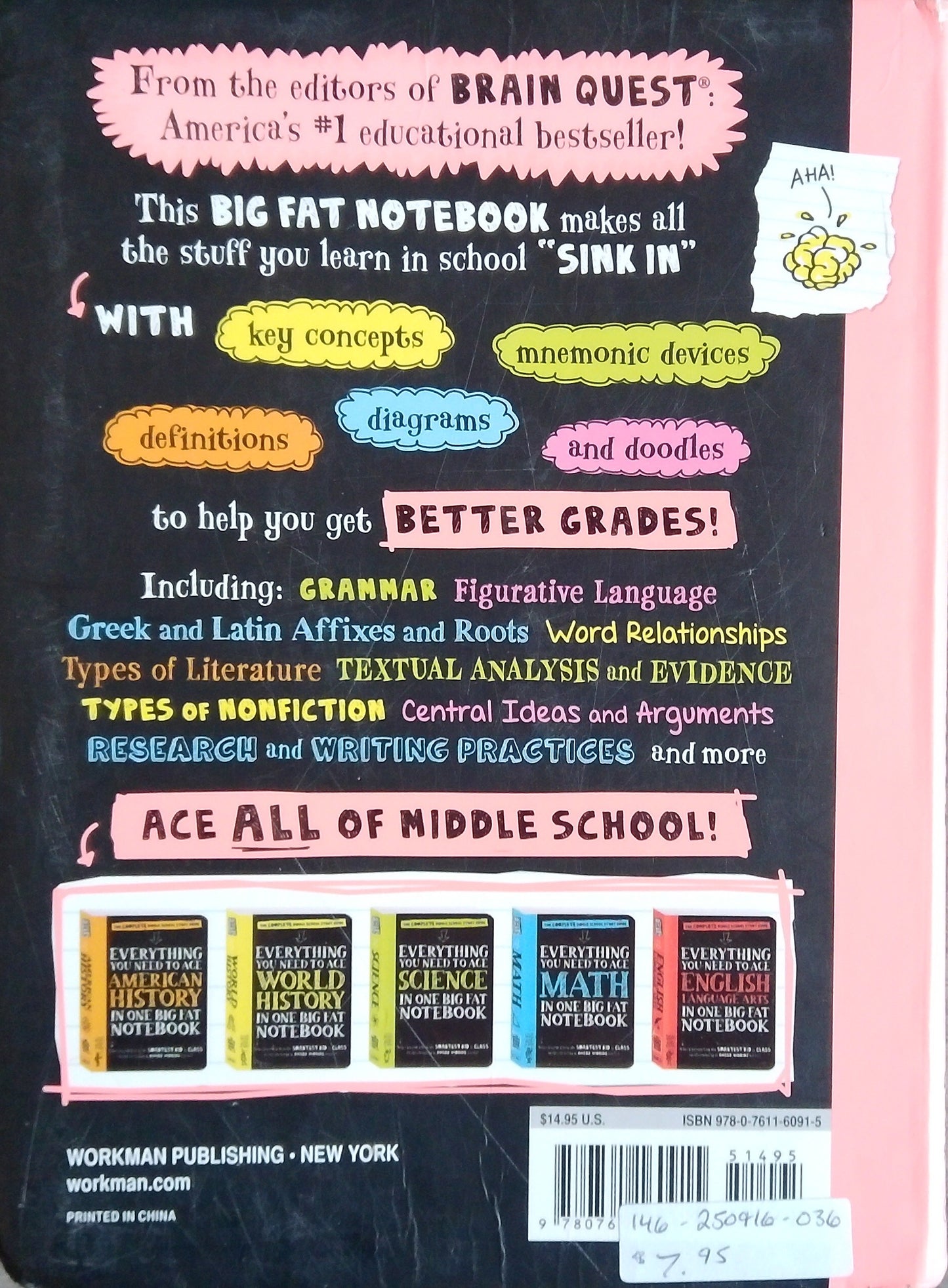 Everything You Need To Ace English Language Arts In One Big Fat Notebook
