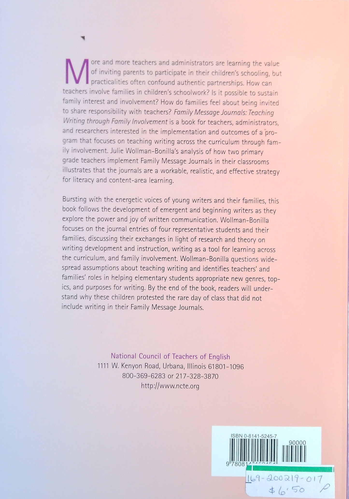 Family Message Journals