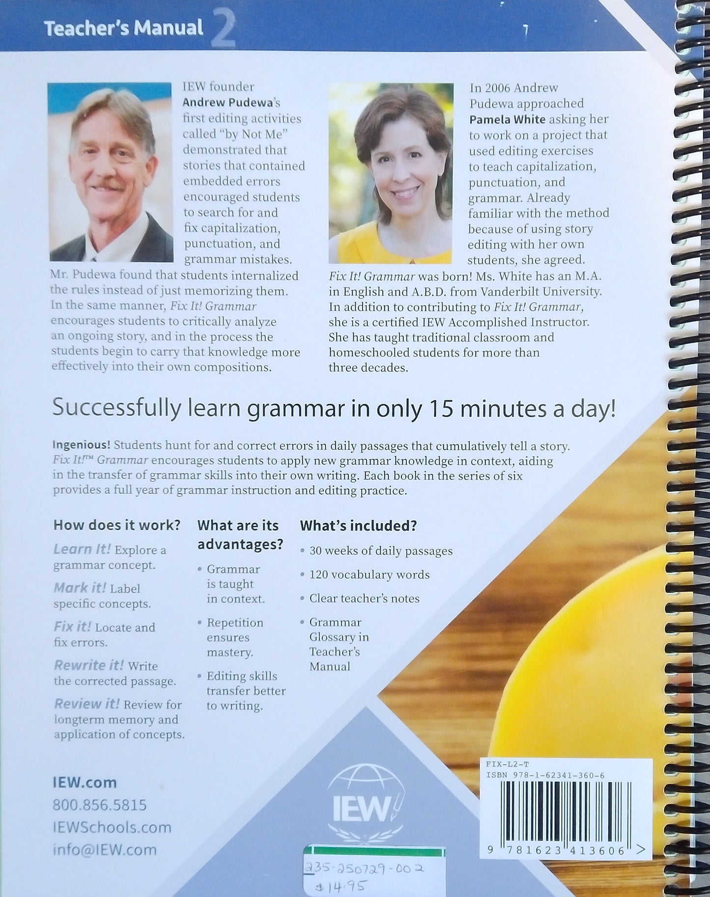 IEW: Town Mouse & Country Mouse Teacher's Manual, Level 2
