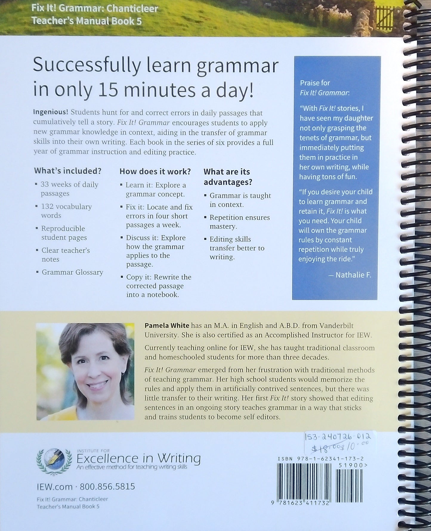 IEW: Chanticleer Teacher's Manual, Book 5