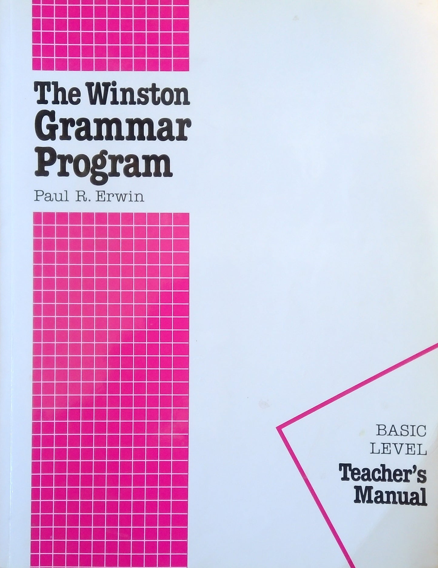 Winston Grammar: Basic Level Teacher's Manual
